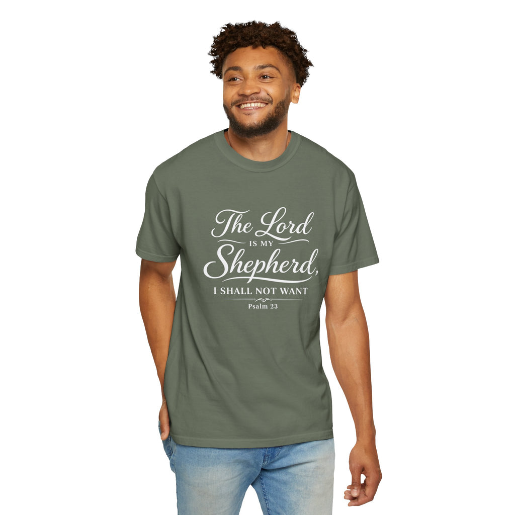 The Lord is My Shepherd Psalm 23 T-shirt | Christian Faith Tee | Unisex Tee