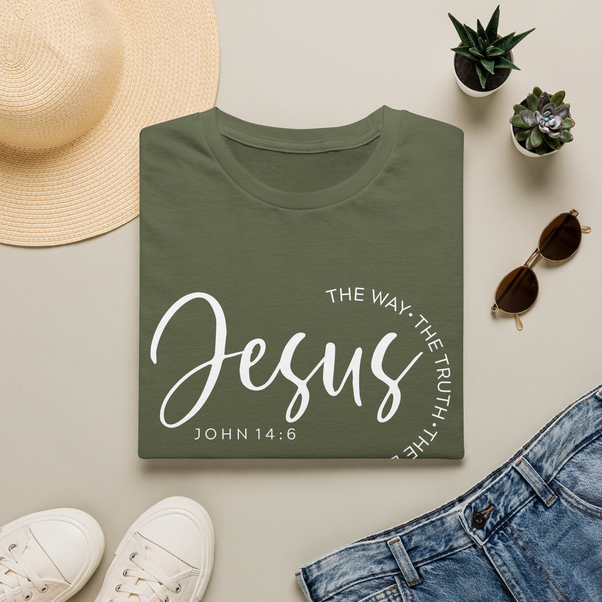 Jesus The Way The Truth The Life John 14:6 Unisex T-shirt