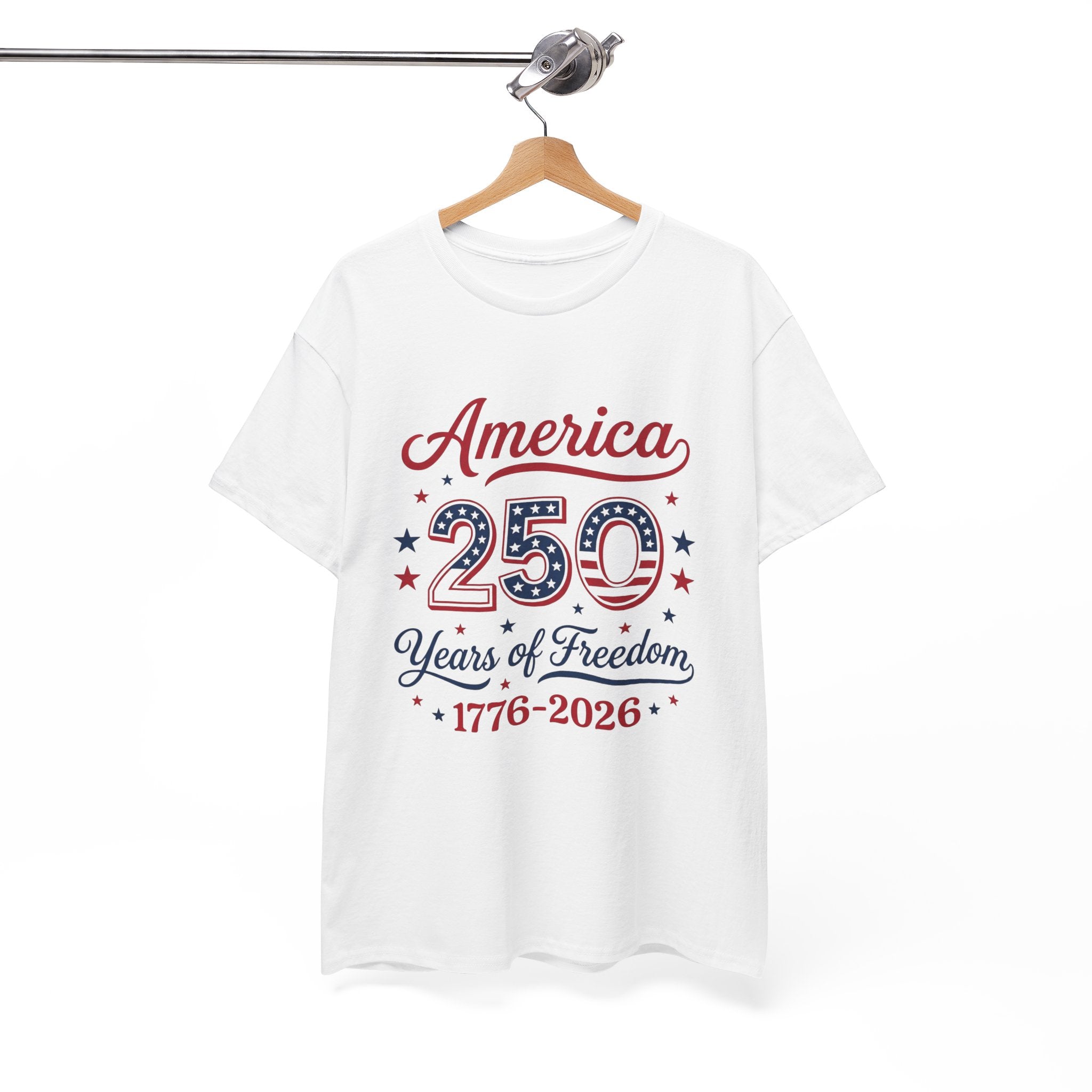 America Eagle T-Shirt — 'Freedom Liberty, Home of the Brave' Patriotic Tee