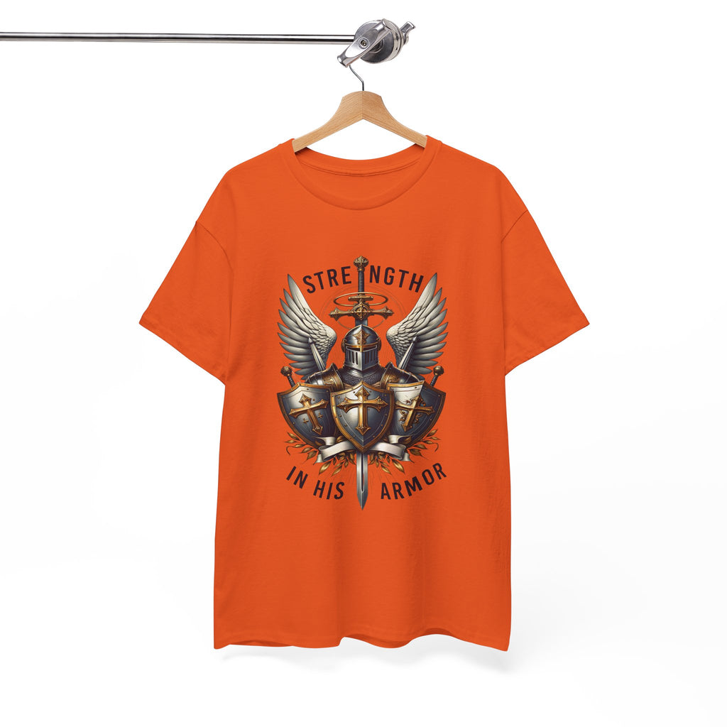 Strength in His Armor Christian Tee