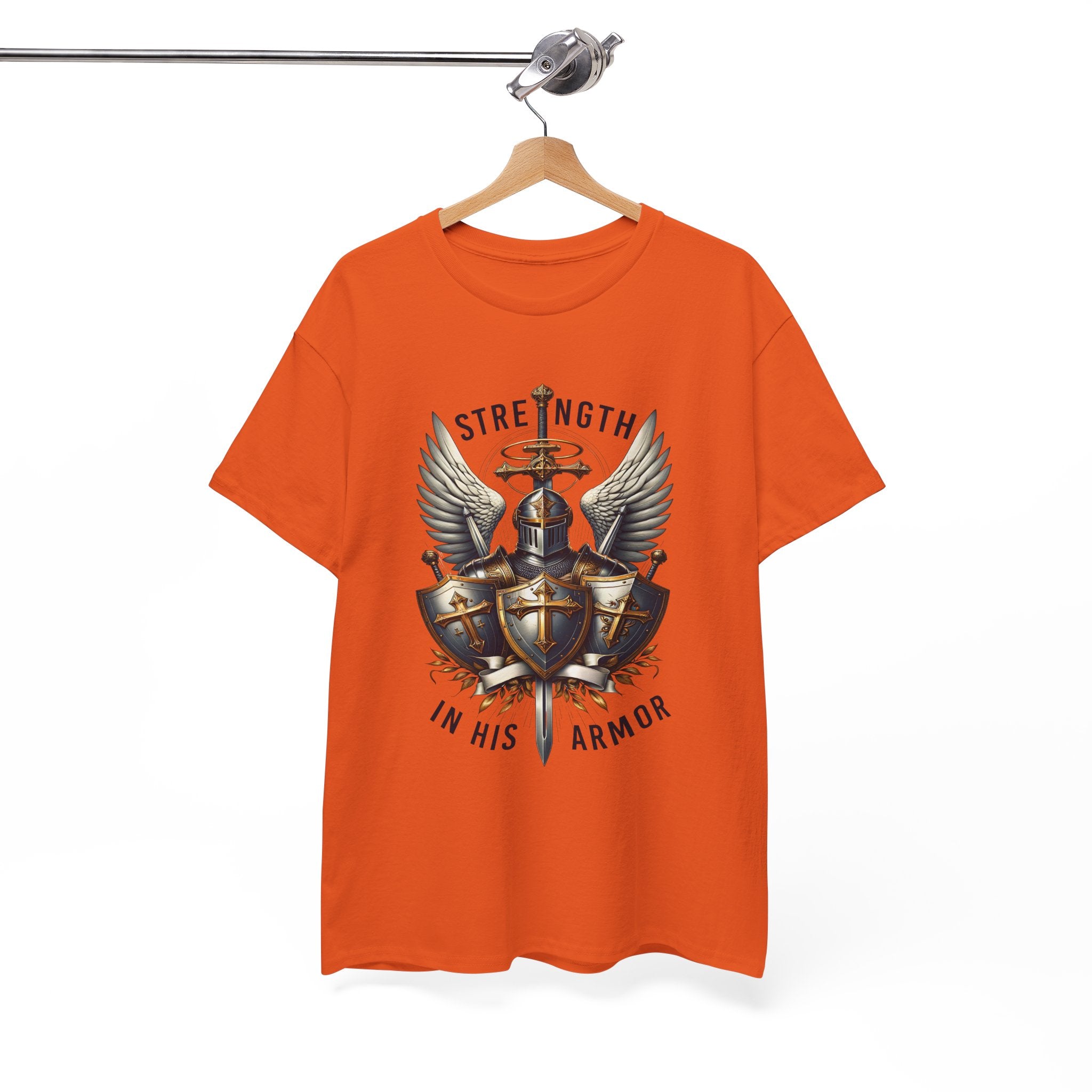 Strength in His Armor Christian Tee