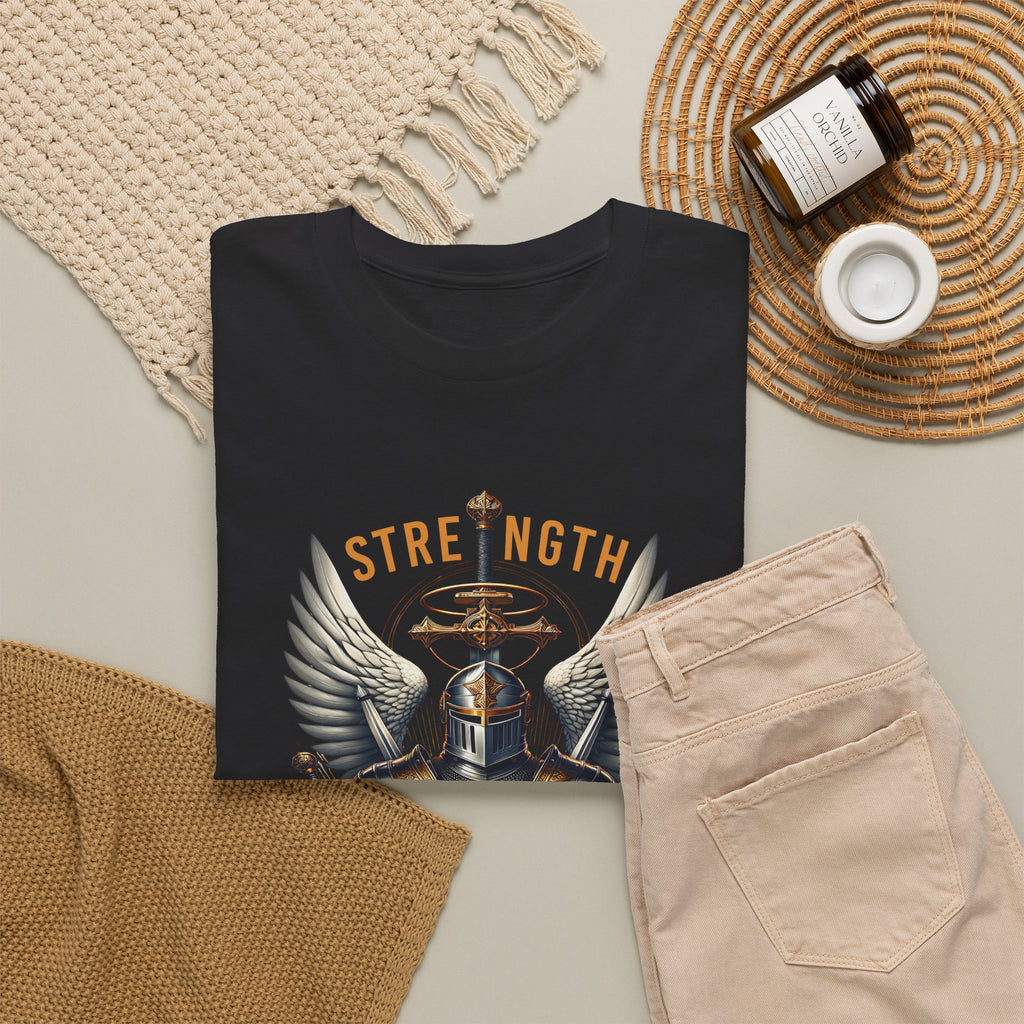 Strength in His Armor Christian Tee