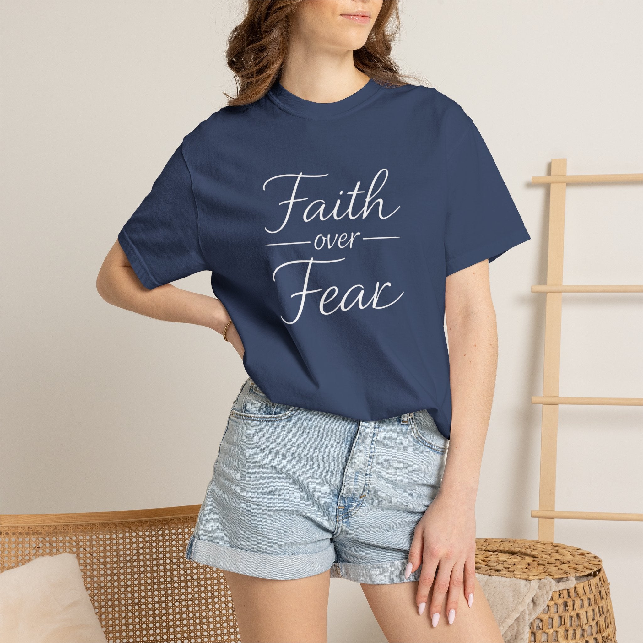 Faith Over Fear T-shirt | Inspirational Christian Scripture Tee