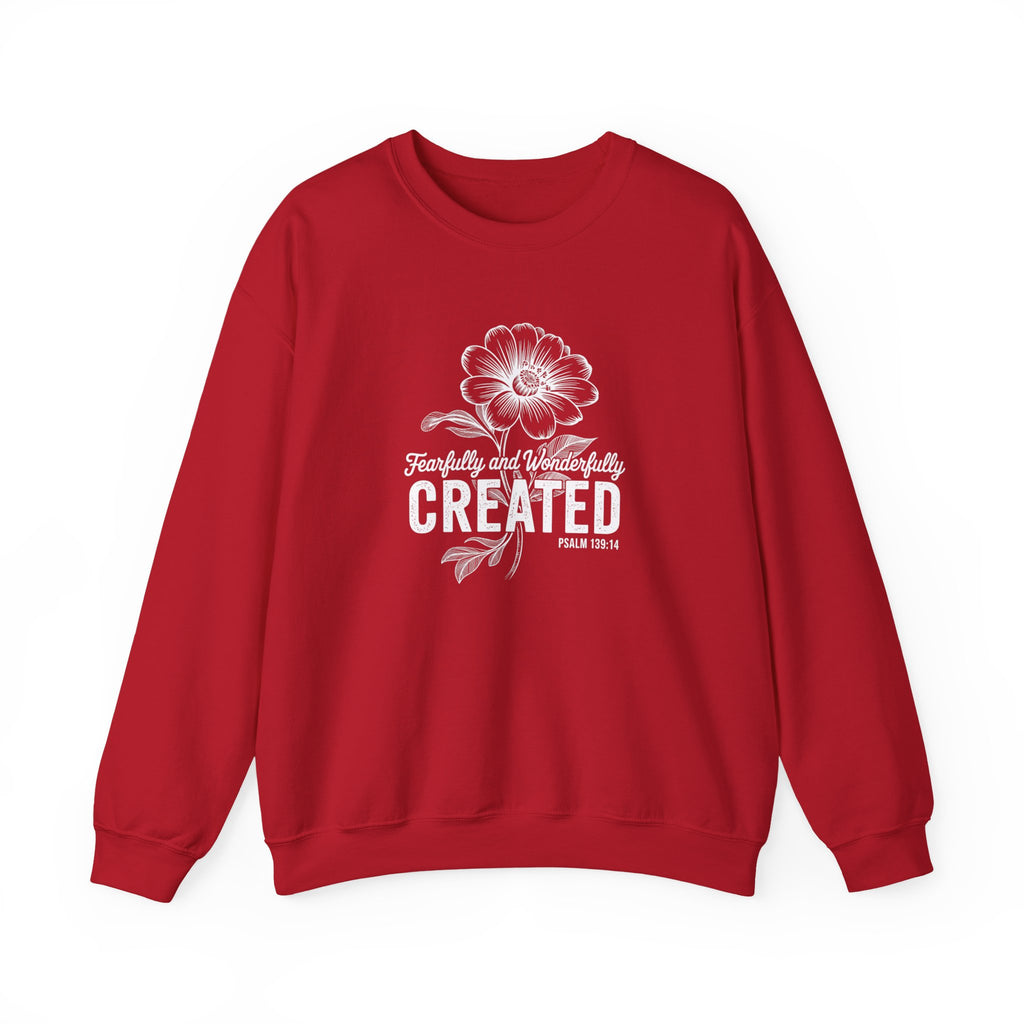 Fearfully and Wonderfully Created Psalm 139:14 Crewneck Sweatshirt