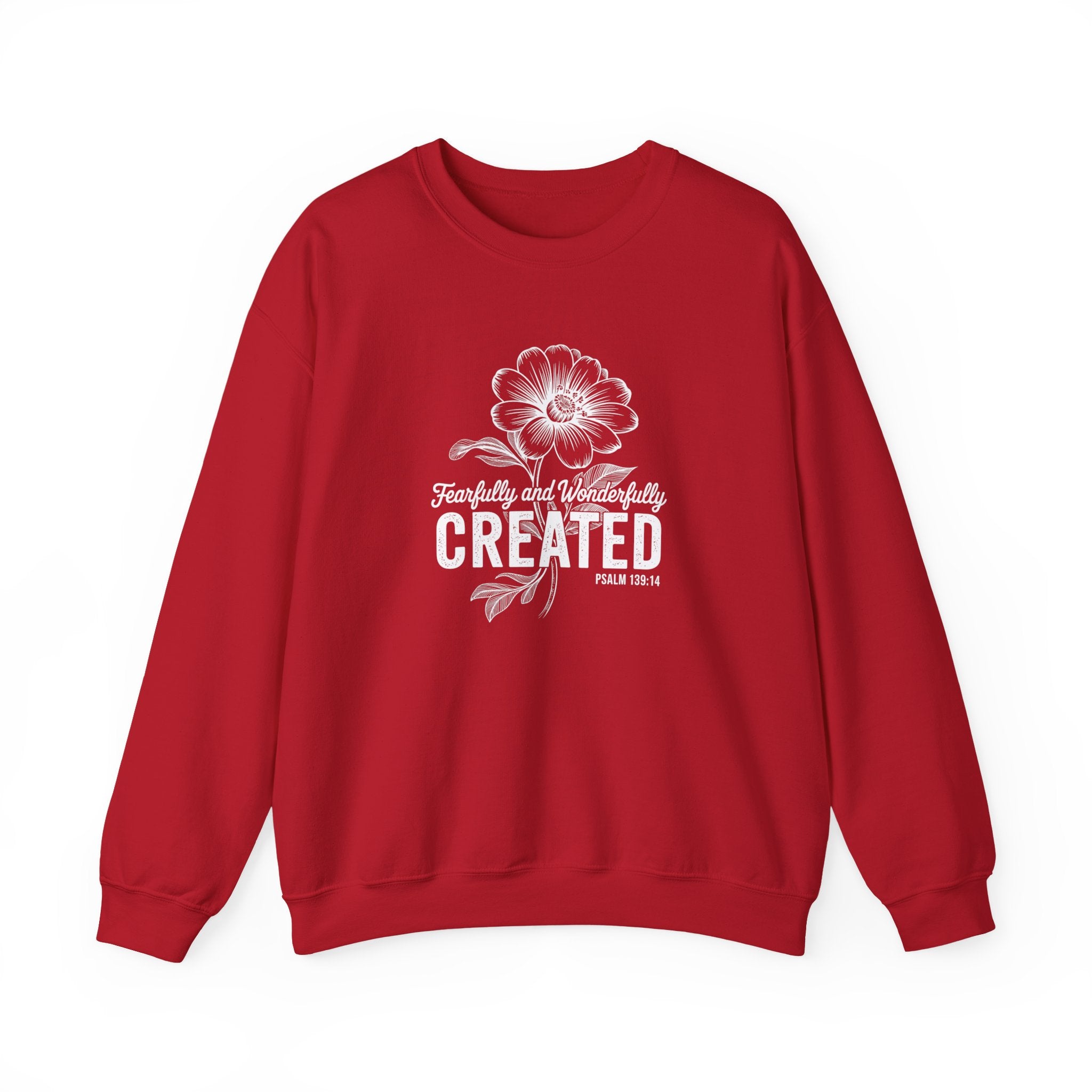 Fearfully and Wonderfully Created Psalm 139:14 Crewneck Sweatshirt