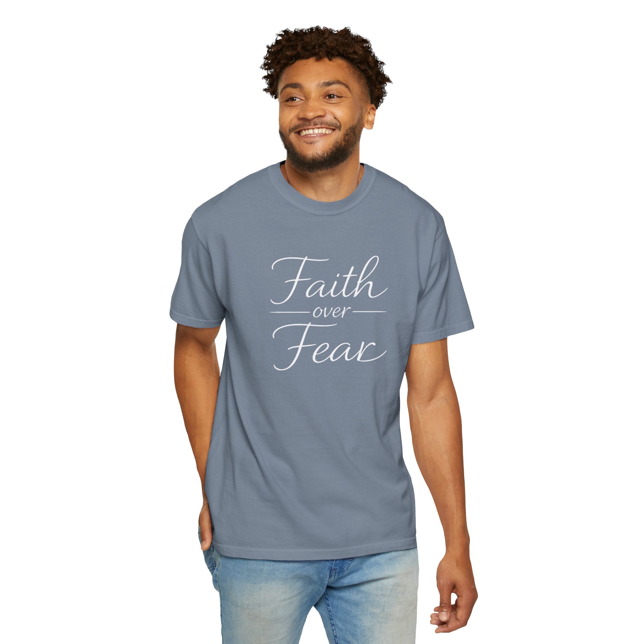 Faith Over Fear T-shirt | Inspirational Christian Scripture Tee