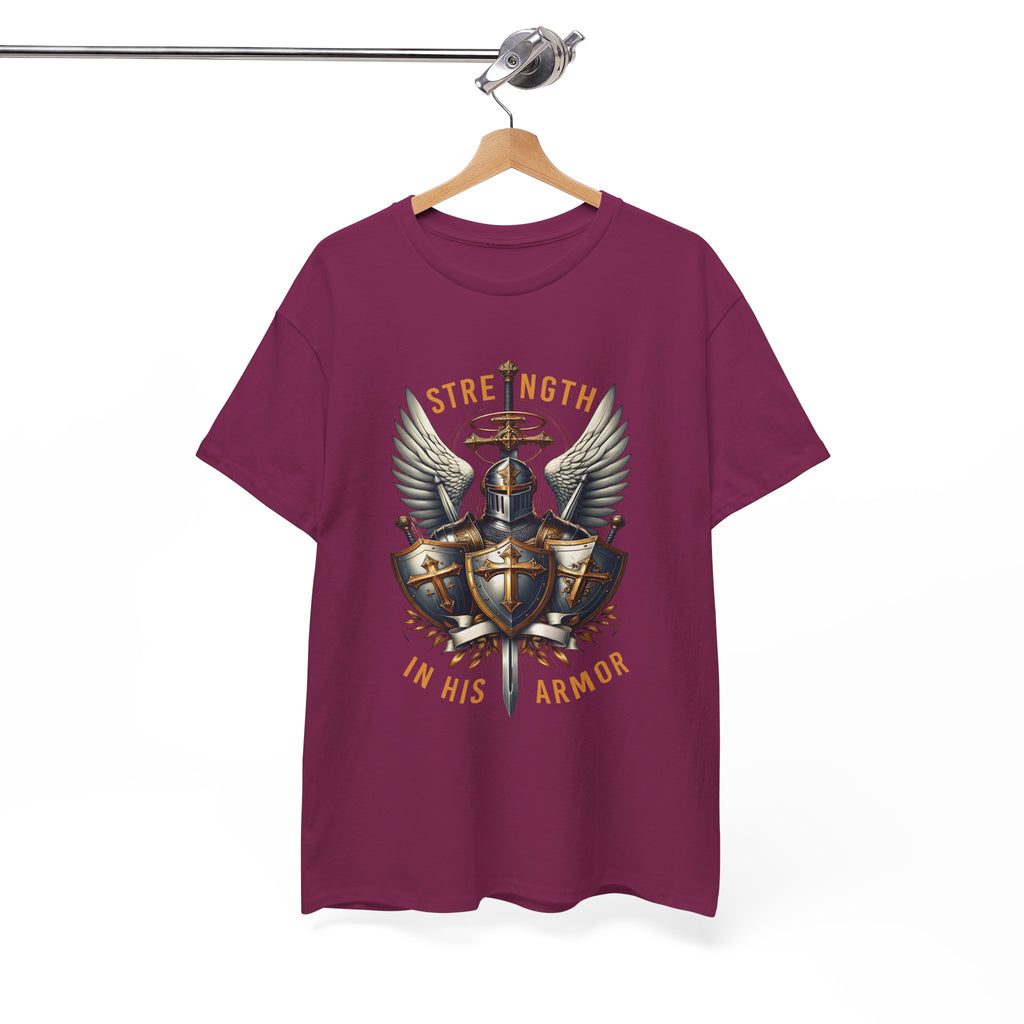Strength in His Armor Christian Tee