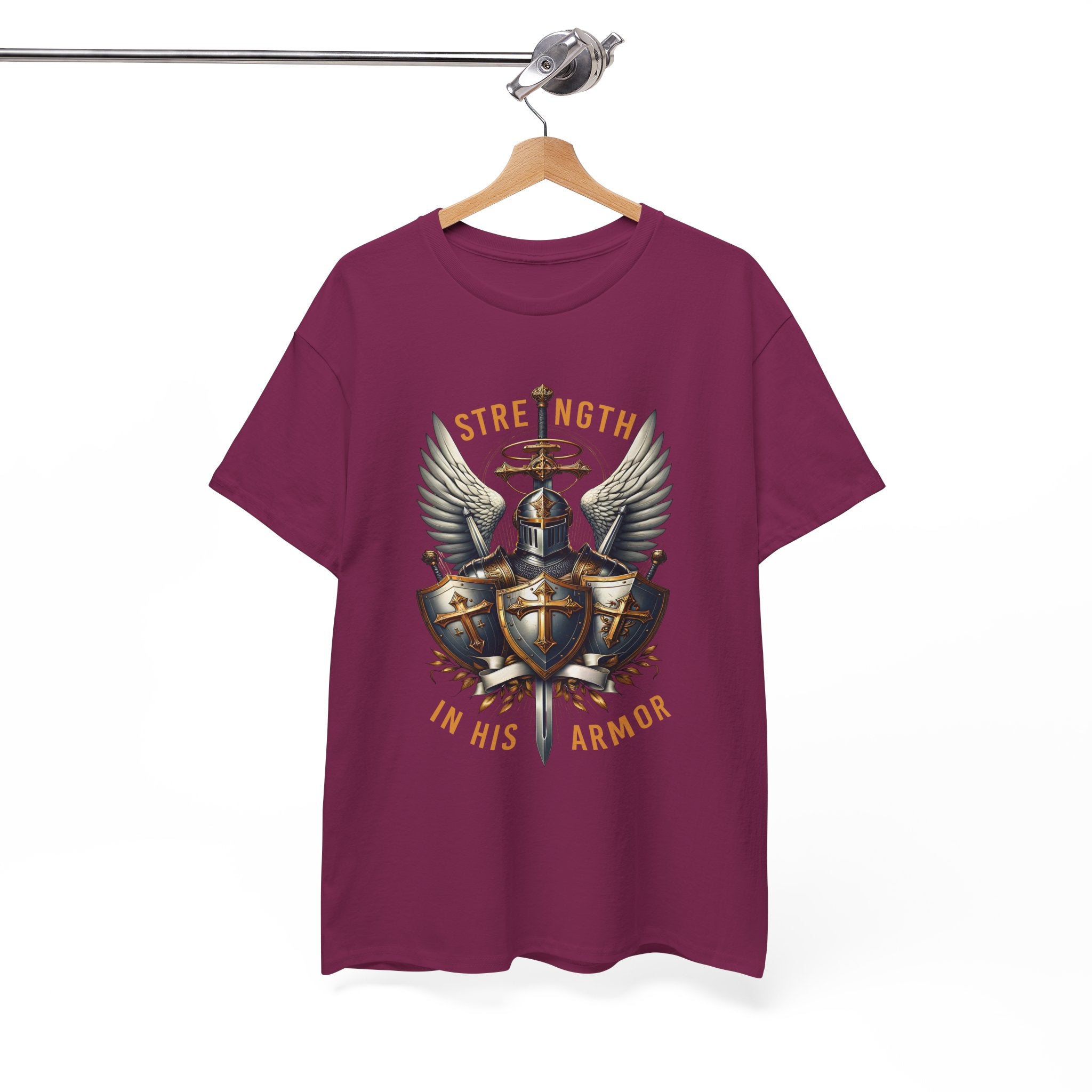 Strength in His Armor Christian Tee