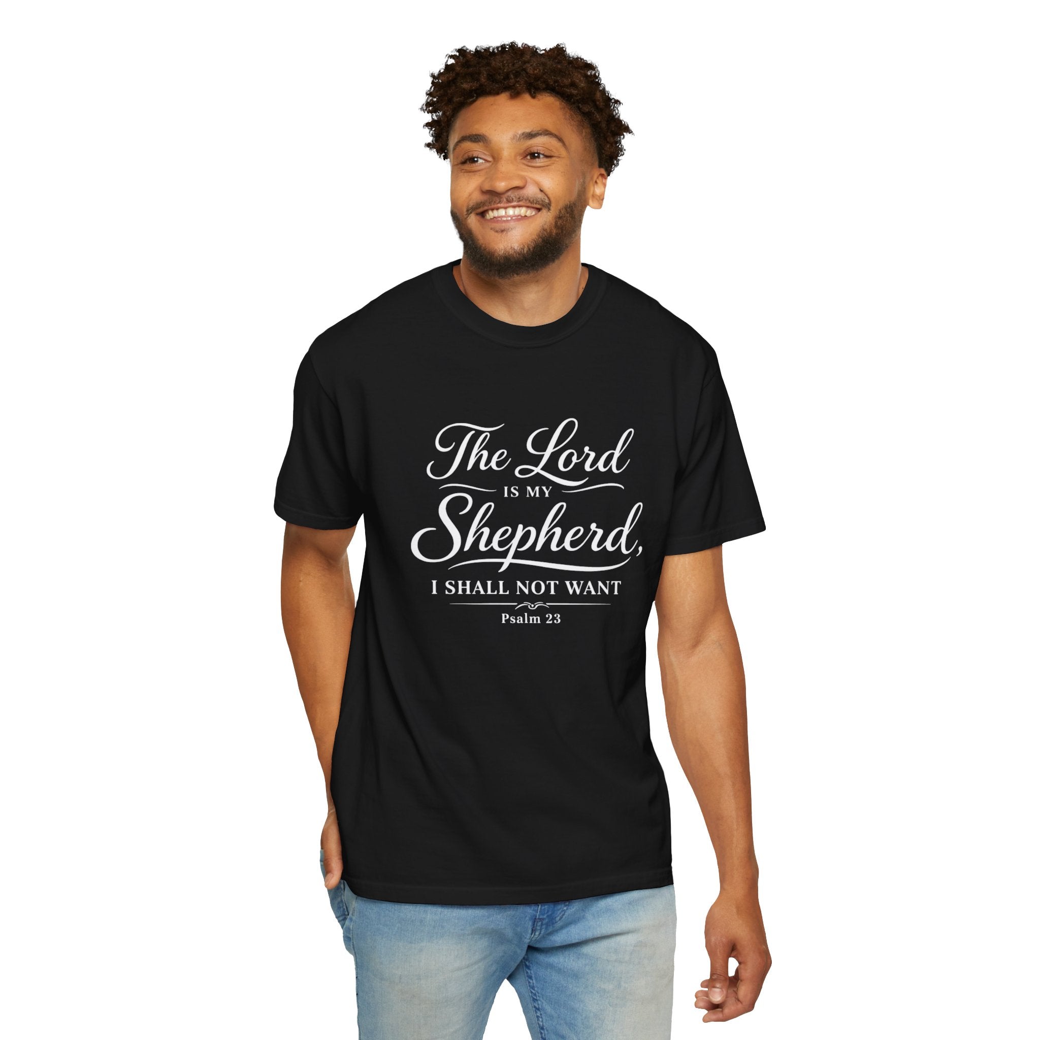 The Lord is My Shepherd Psalm 23 T-shirt | Christian Faith Tee | Unisex Tee