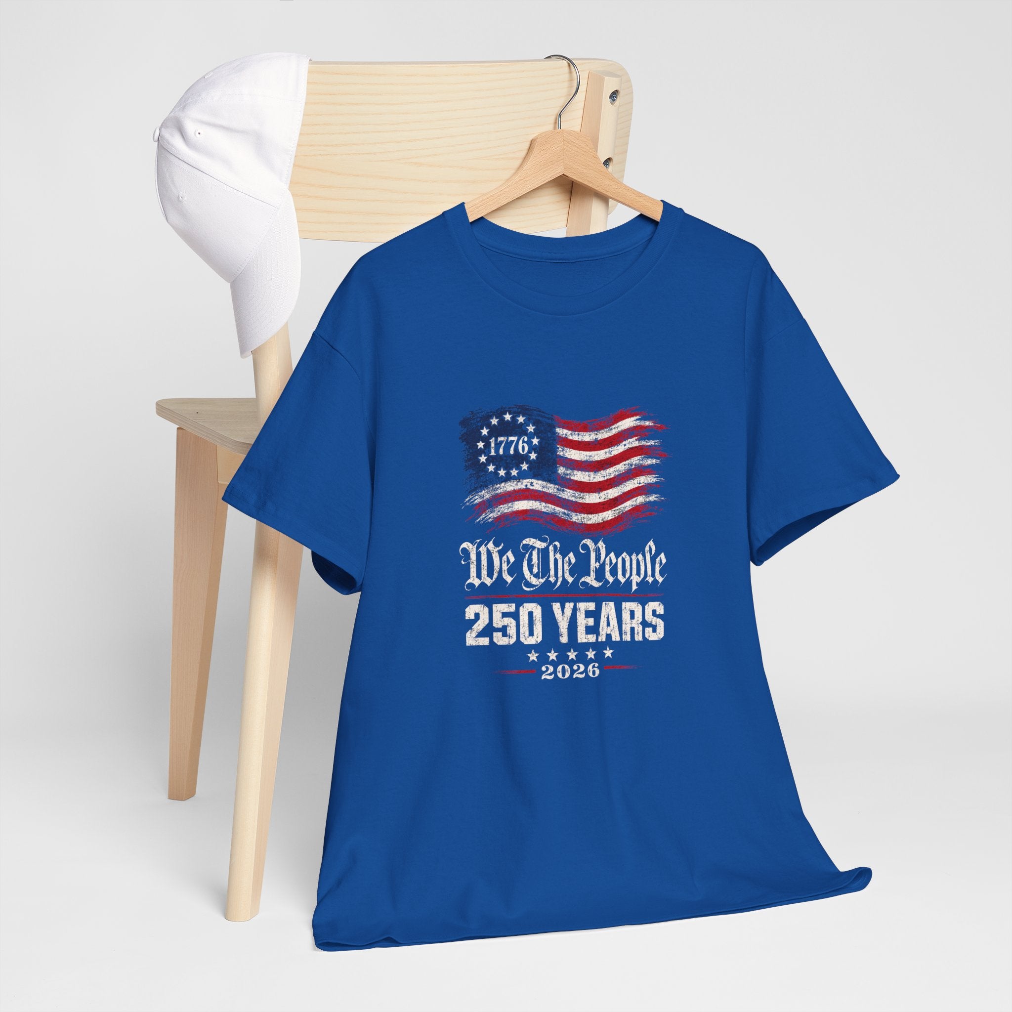 We The People 250 Years T-Shirt - 1776 American Flag Patriotic Tee (2026 Bicentennial)