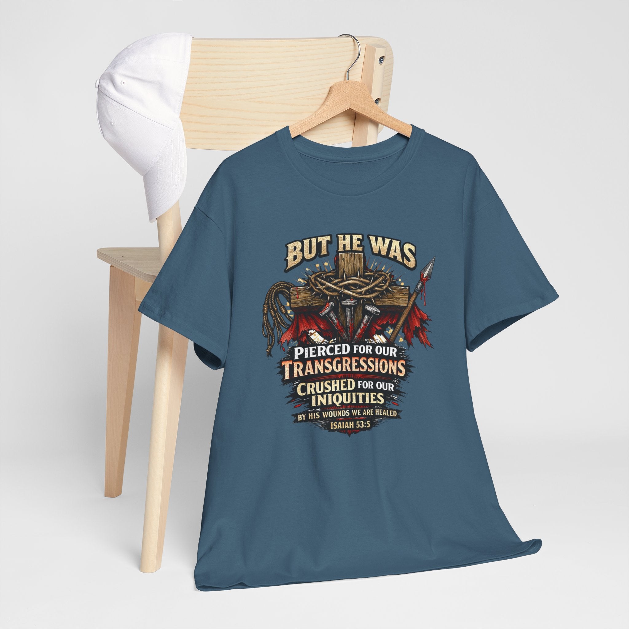 "But He Was Pierced for Our Transgressions" Unisex Tee