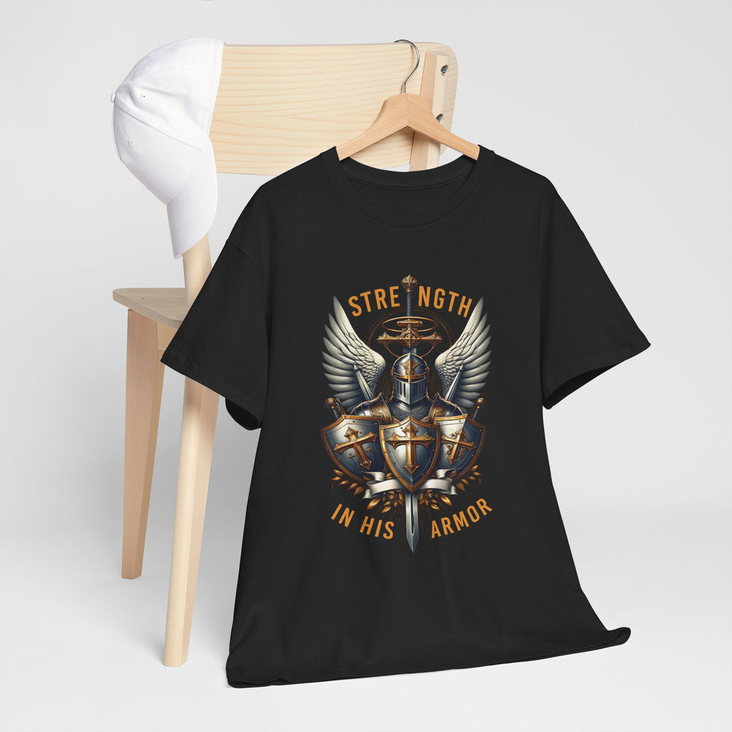 Strength in His Armor Christian Tee