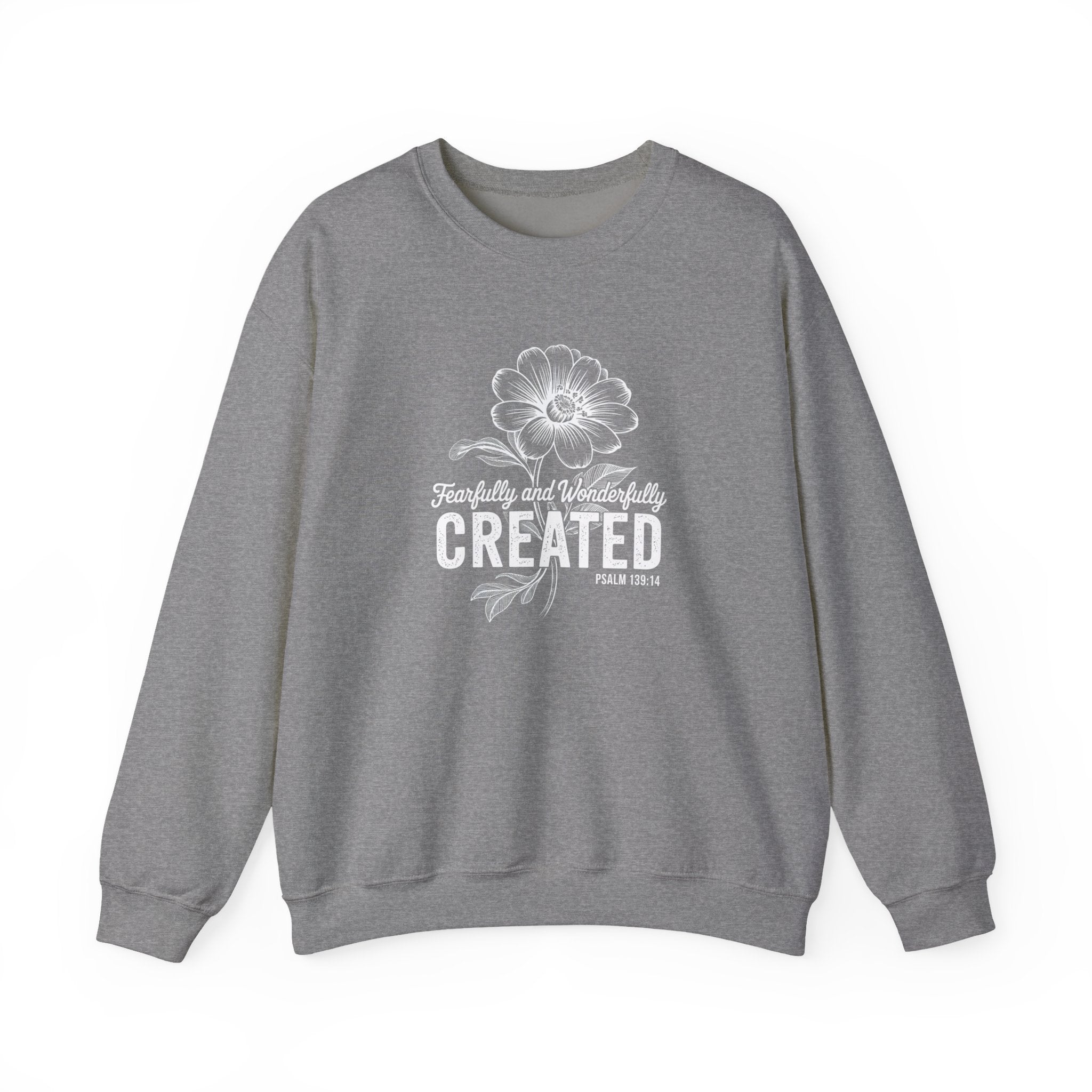 Fearfully and Wonderfully Created Psalm 139:14 Crewneck Sweatshirt