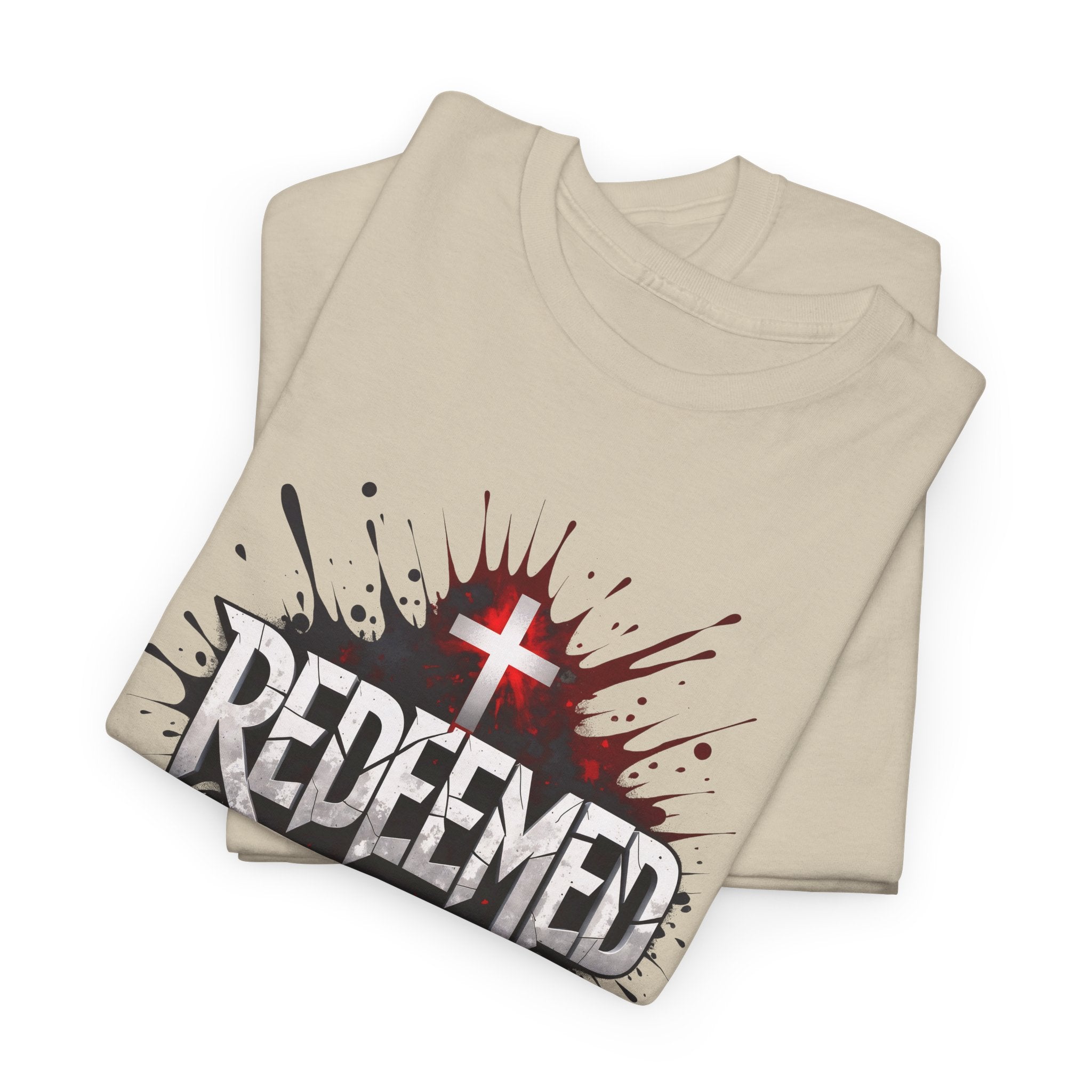 Redeemed Cross T-Shirt — Christian Faith Graphic Tee