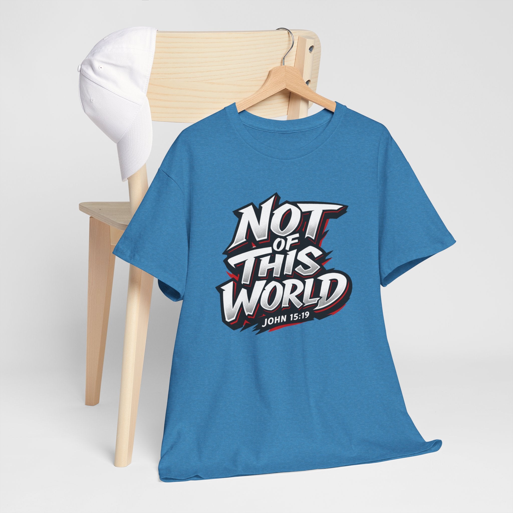 Not of This World T-Shirt | Christian Scripture John 15:19 Tee