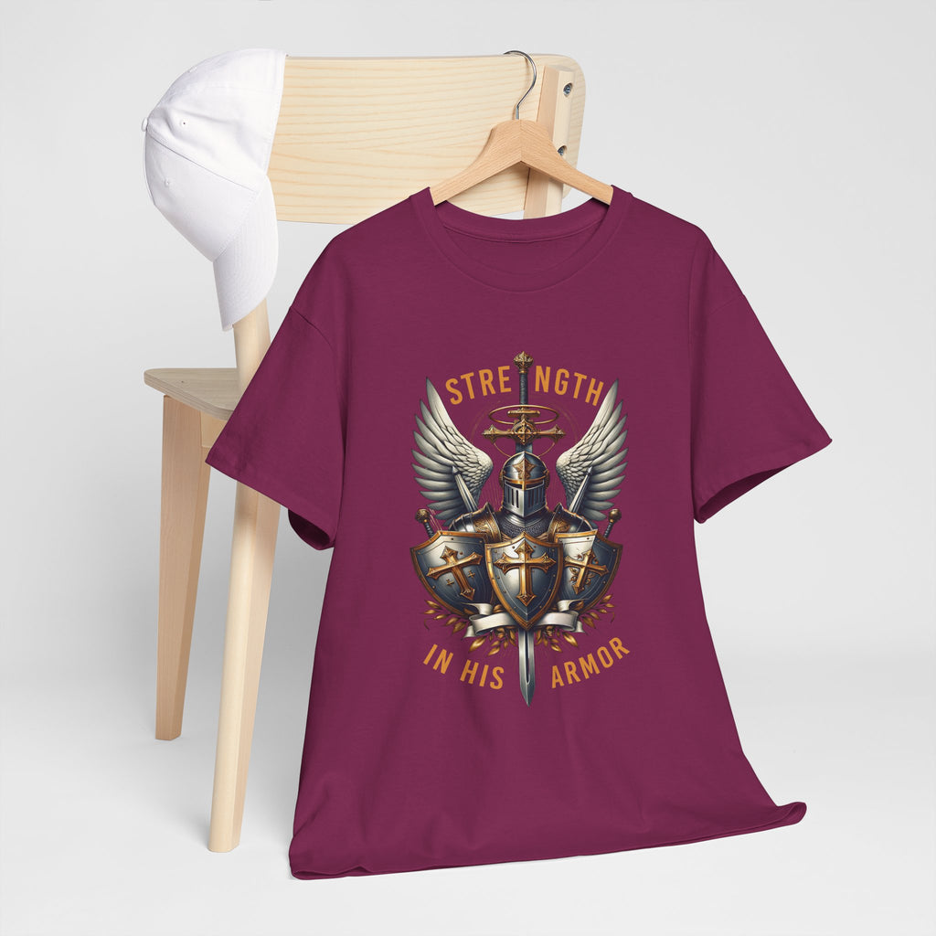 Strength in His Armor Christian Tee