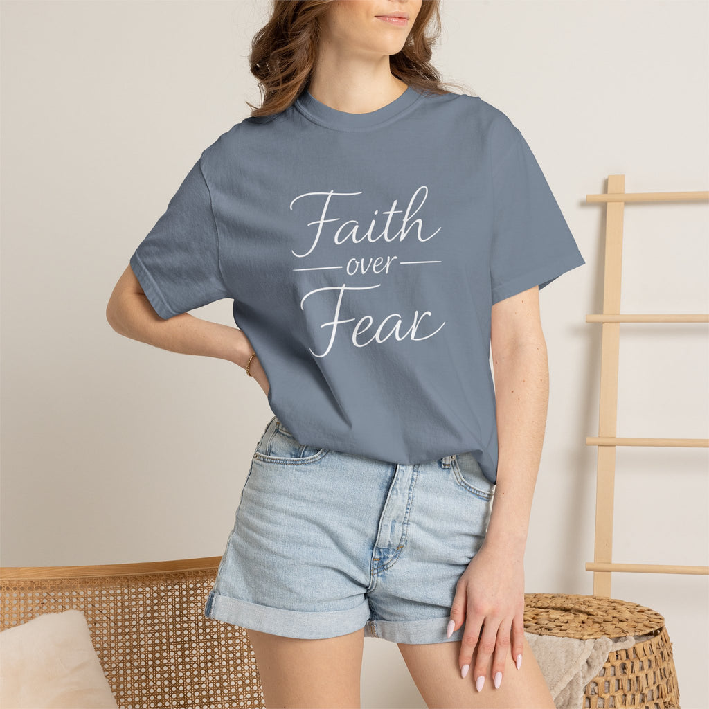 Faith Over Fear T-shirt | Inspirational Christian Scripture Tee