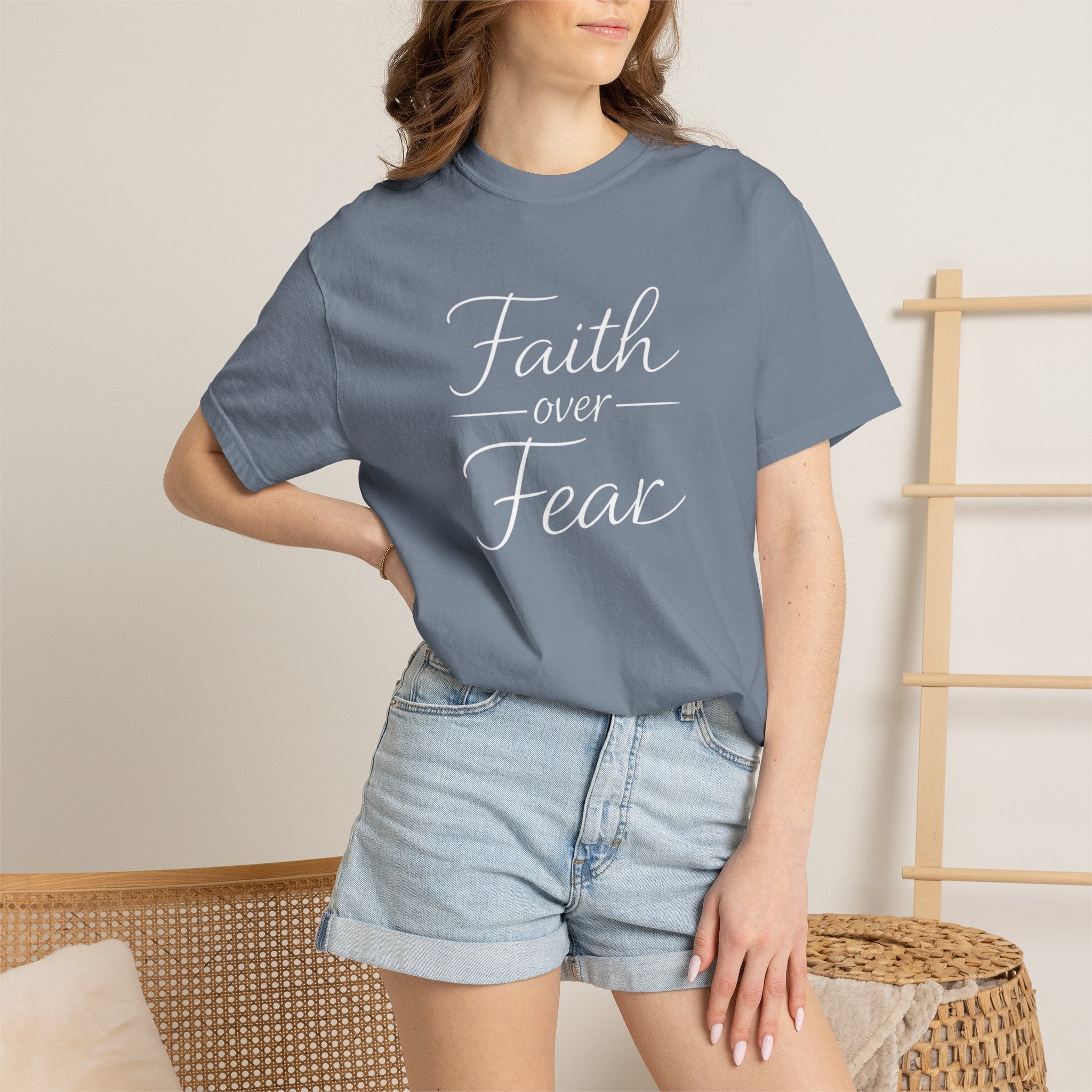 Faith Over Fear T-shirt | Inspirational Christian Scripture Tee