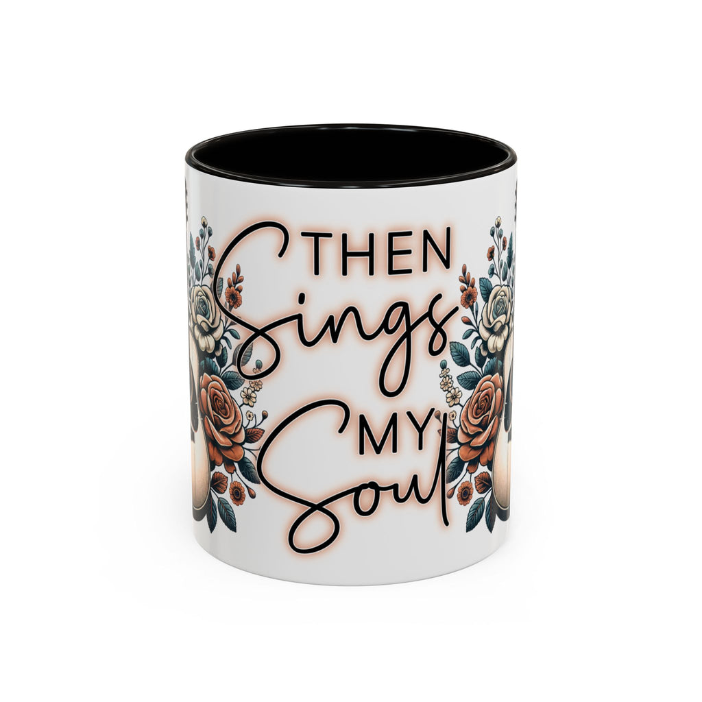Then Sings My Soul Floral Acoustic Guitar Mug (11oz)