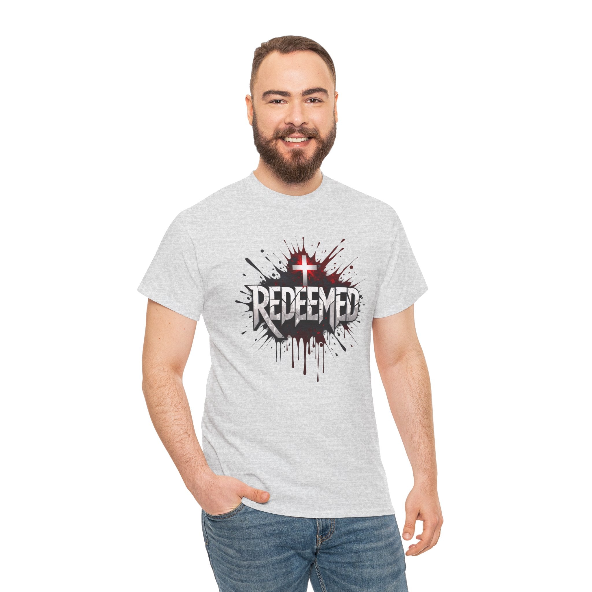 Redeemed Cross T-Shirt — Christian Faith Graphic Tee