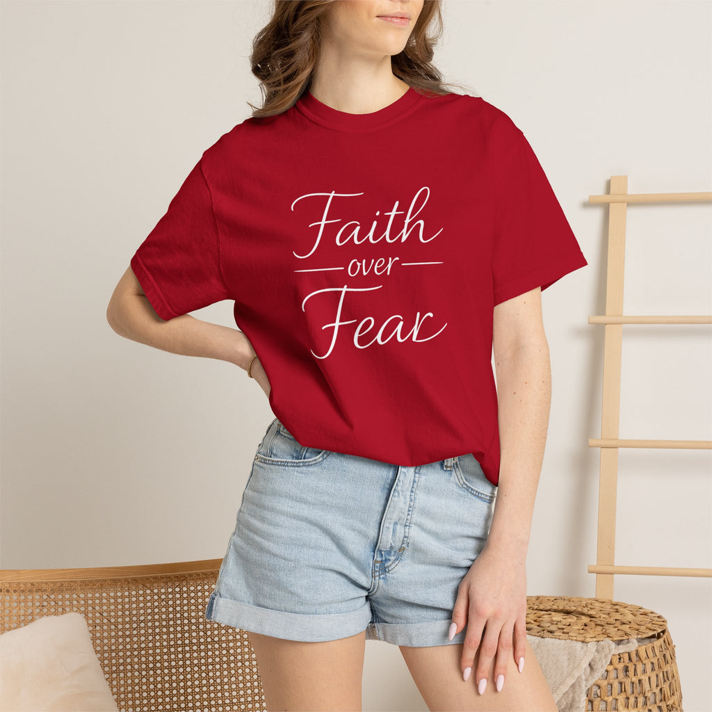 Faith Over Fear T-shirt | Inspirational Christian Scripture Tee