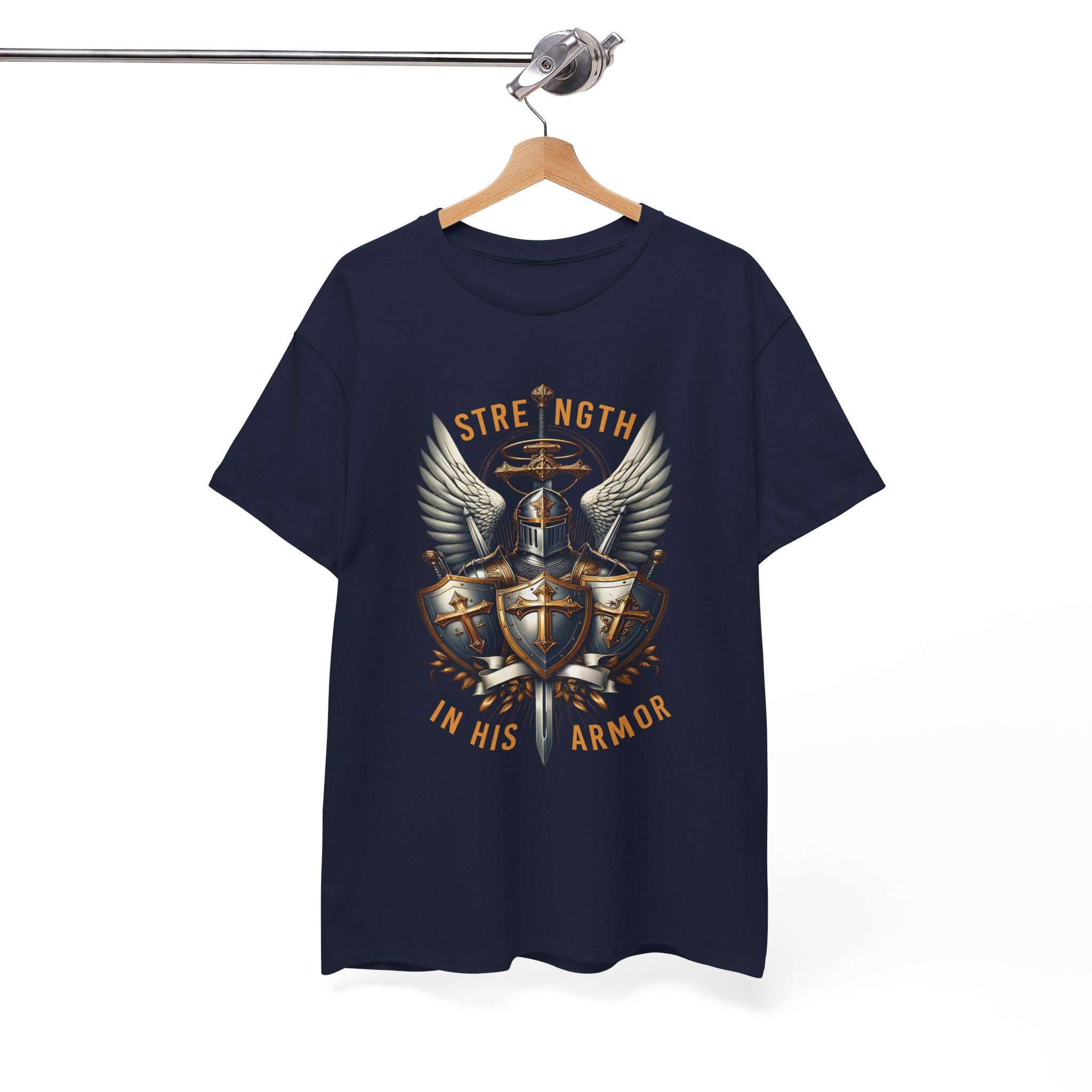 Strength in His Armor Christian Tee