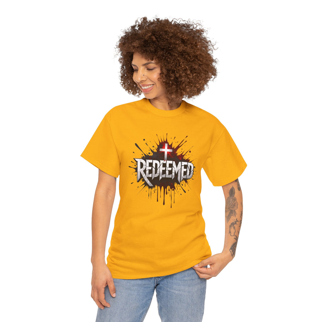 Redeemed Cross T-Shirt — Christian Faith Graphic Tee