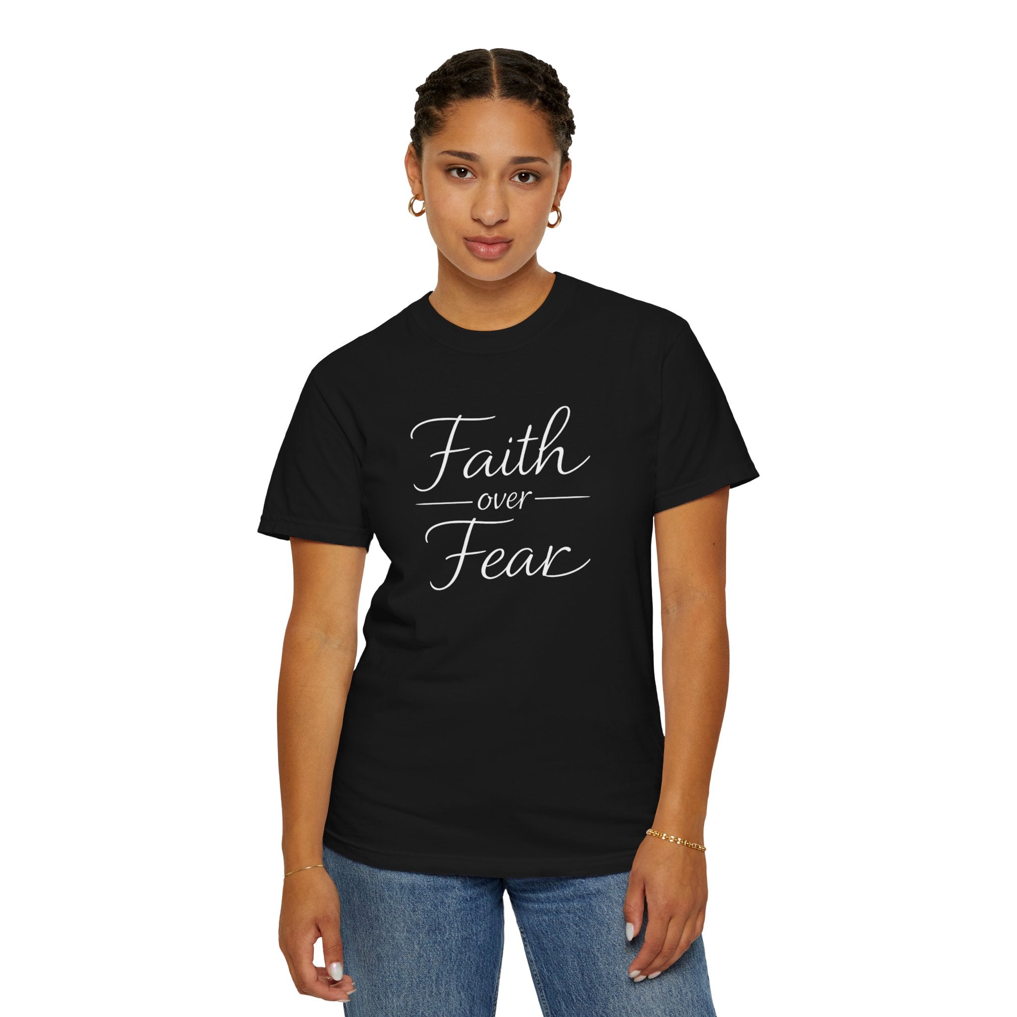 Faith Over Fear T-shirt | Inspirational Christian Scripture Tee