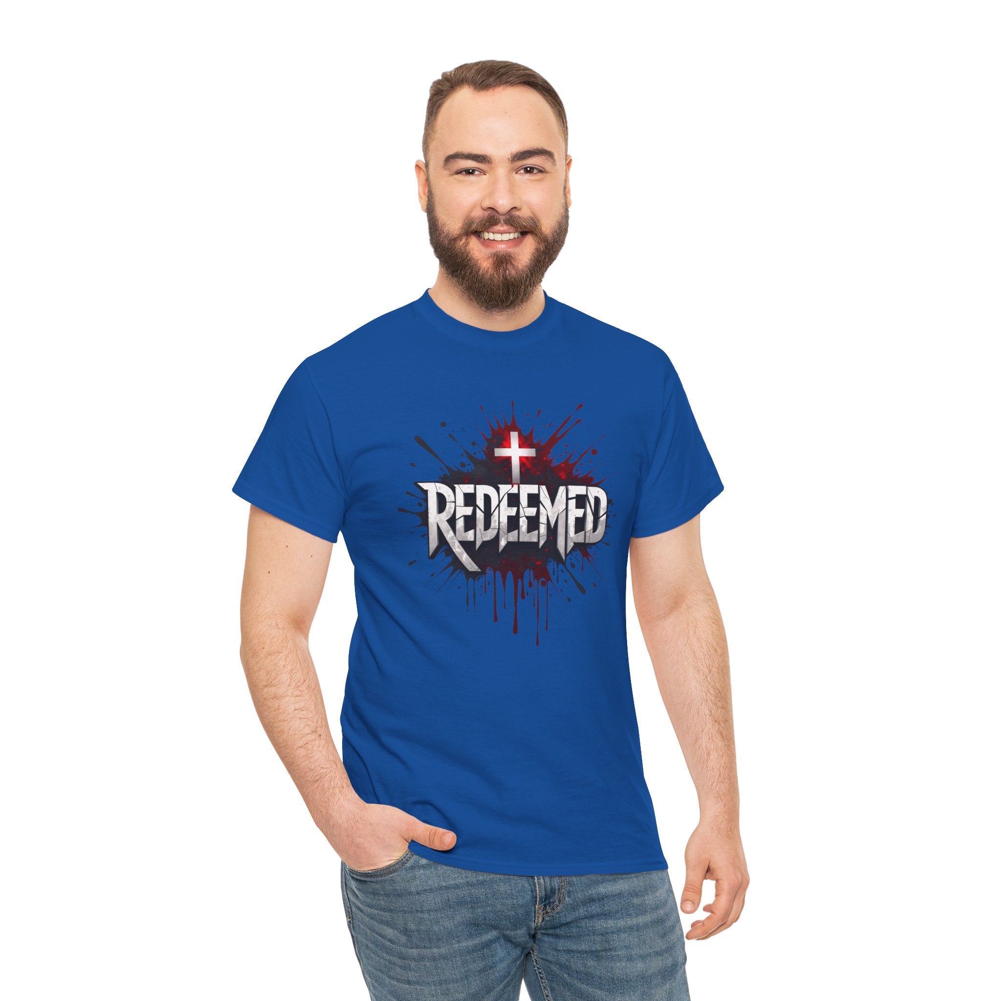 Redeemed Cross T-Shirt — Christian Faith Graphic Tee