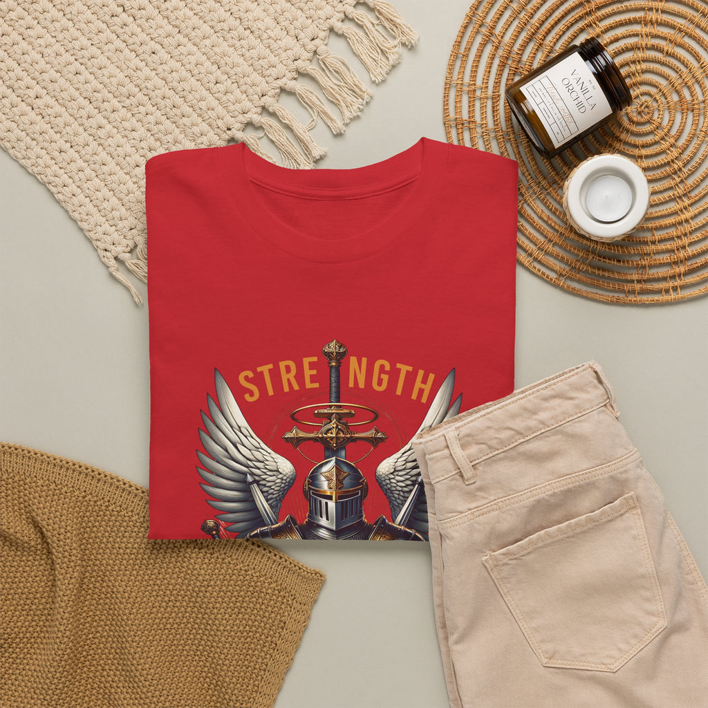 Strength in His Armor Christian Tee