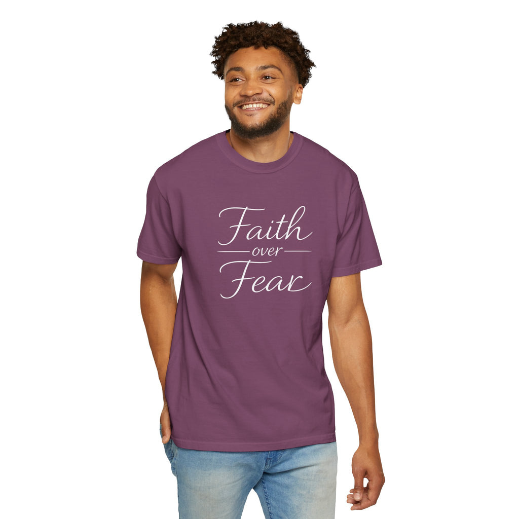 Faith Over Fear T-shirt | Inspirational Christian Scripture Tee