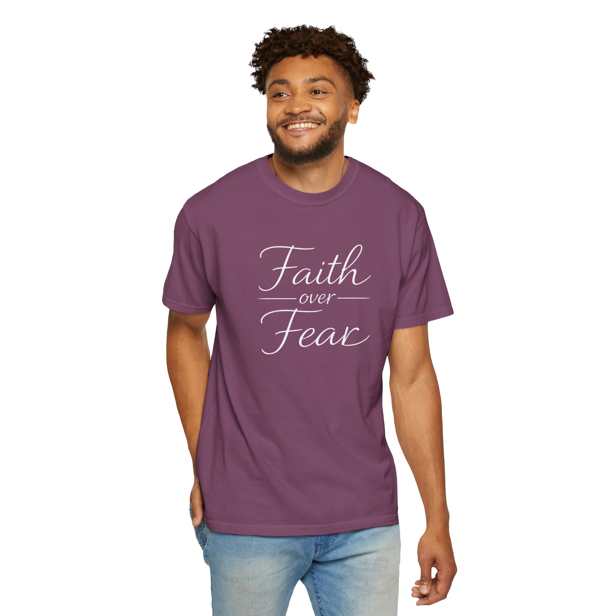 Faith Over Fear T-shirt | Inspirational Christian Scripture Tee