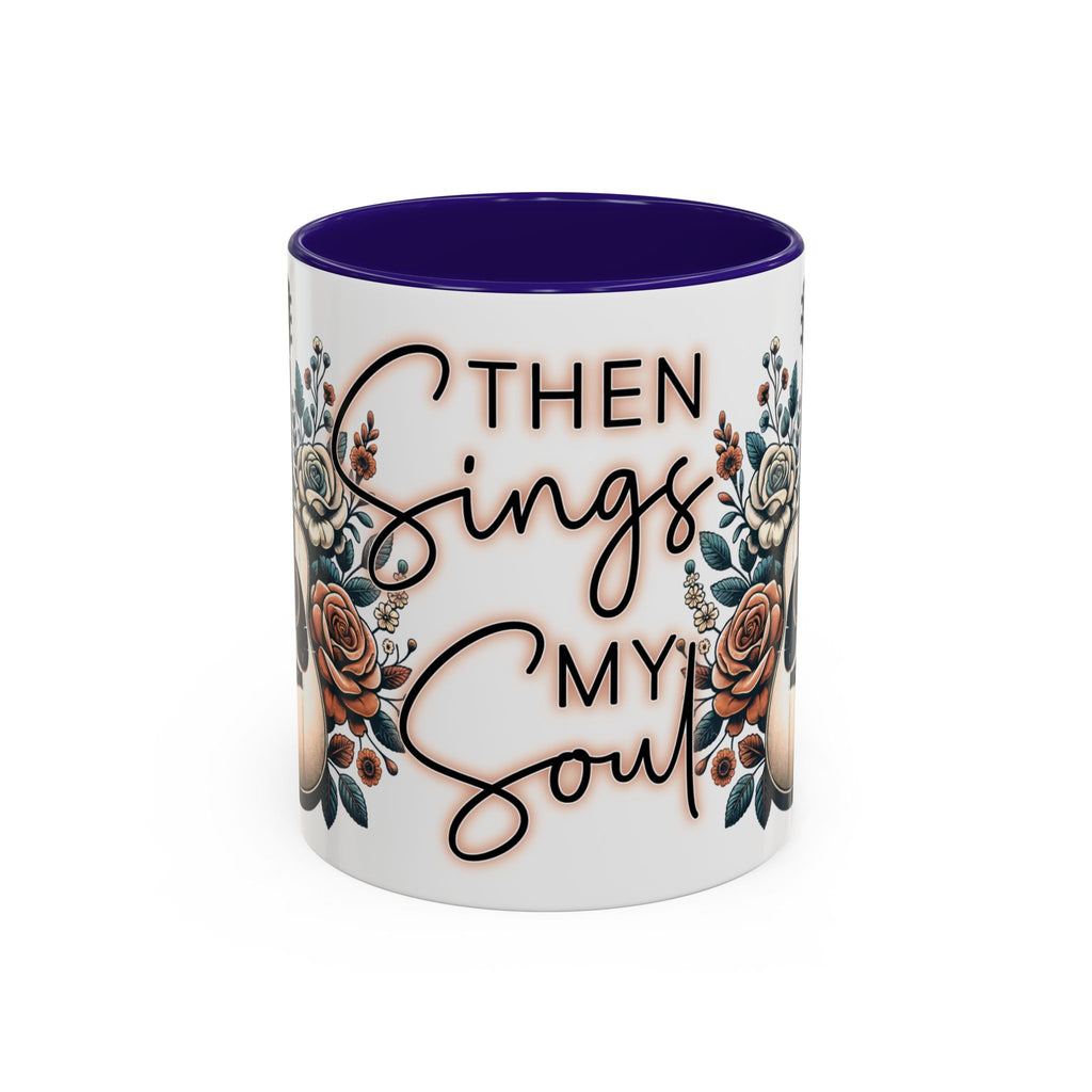 Then Sings My Soul Floral Acoustic Guitar Mug (11oz)