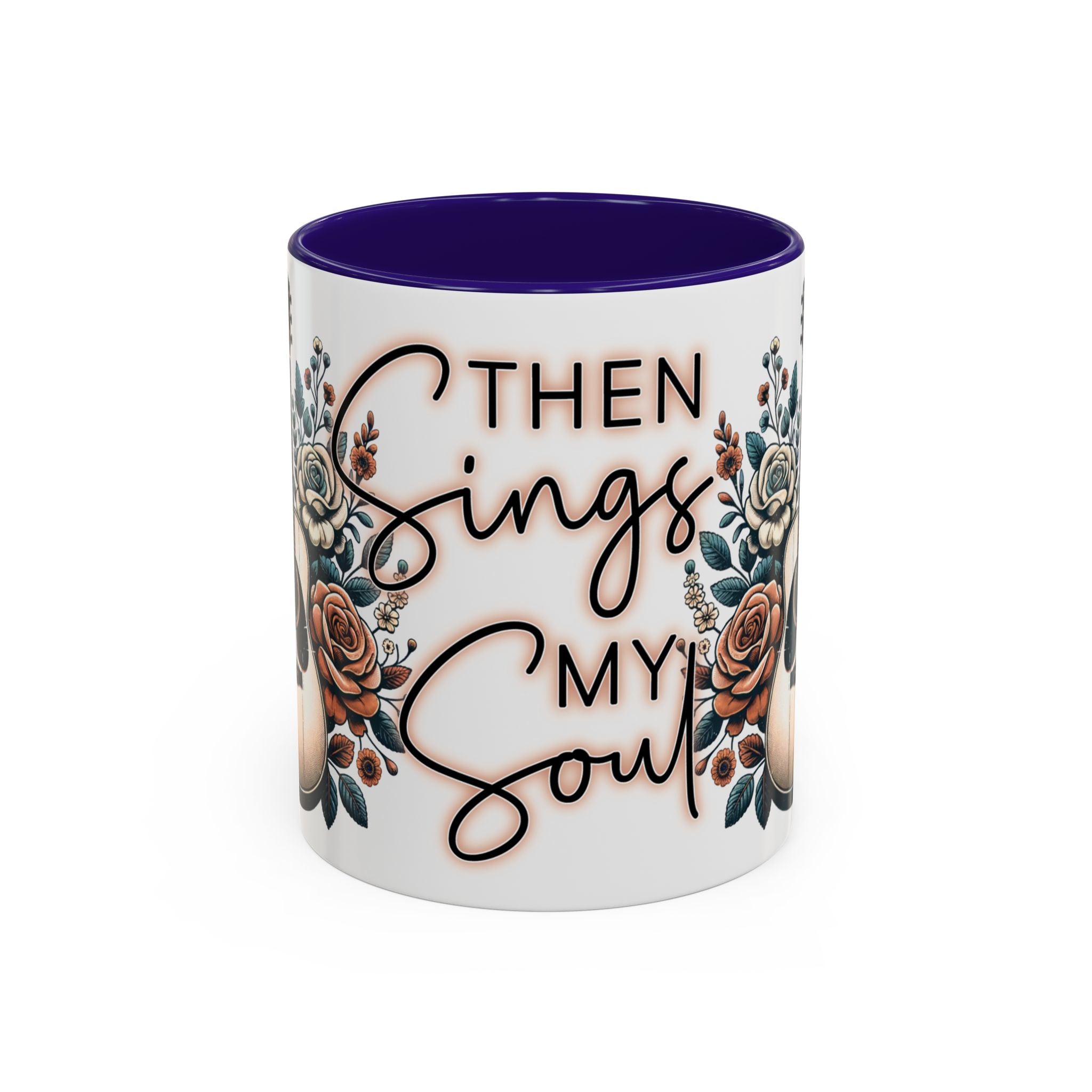 Then Sings My Soul Floral Acoustic Guitar Mug (11oz)
