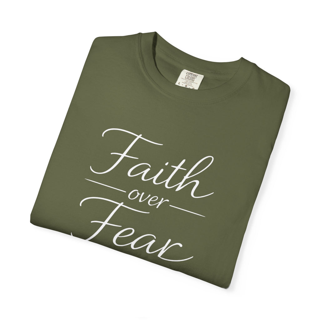 Faith Over Fear T-shirt | Inspirational Christian Scripture Tee