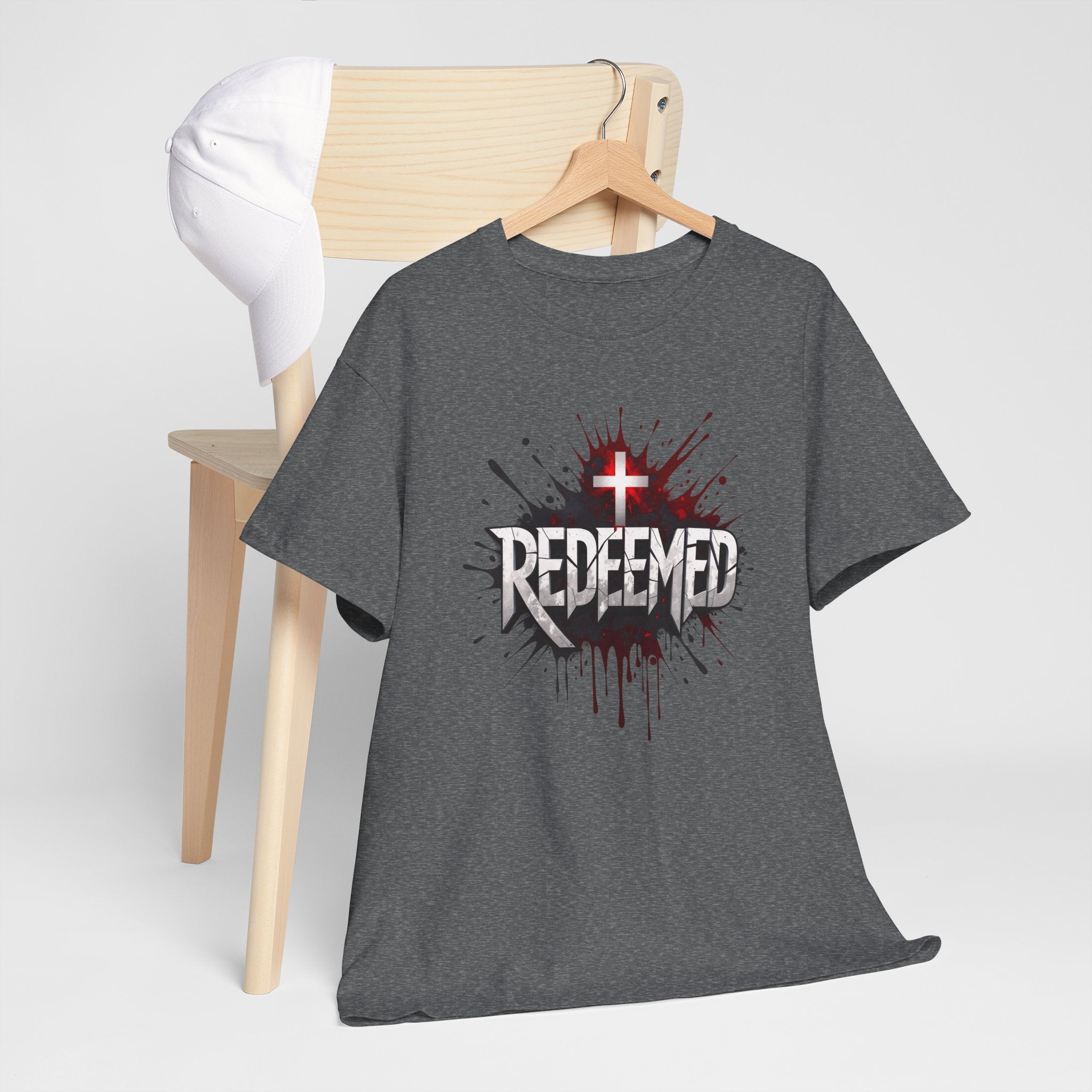 Redeemed Cross T-Shirt — Christian Faith Graphic Tee