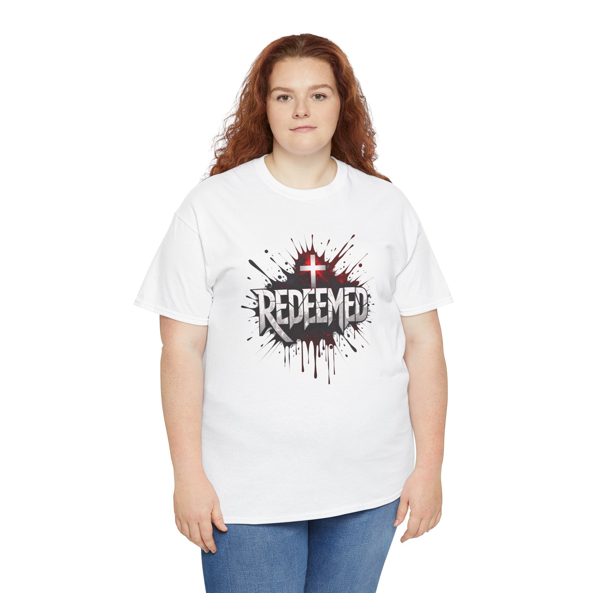 Redeemed Cross T-Shirt — Christian Faith Graphic Tee