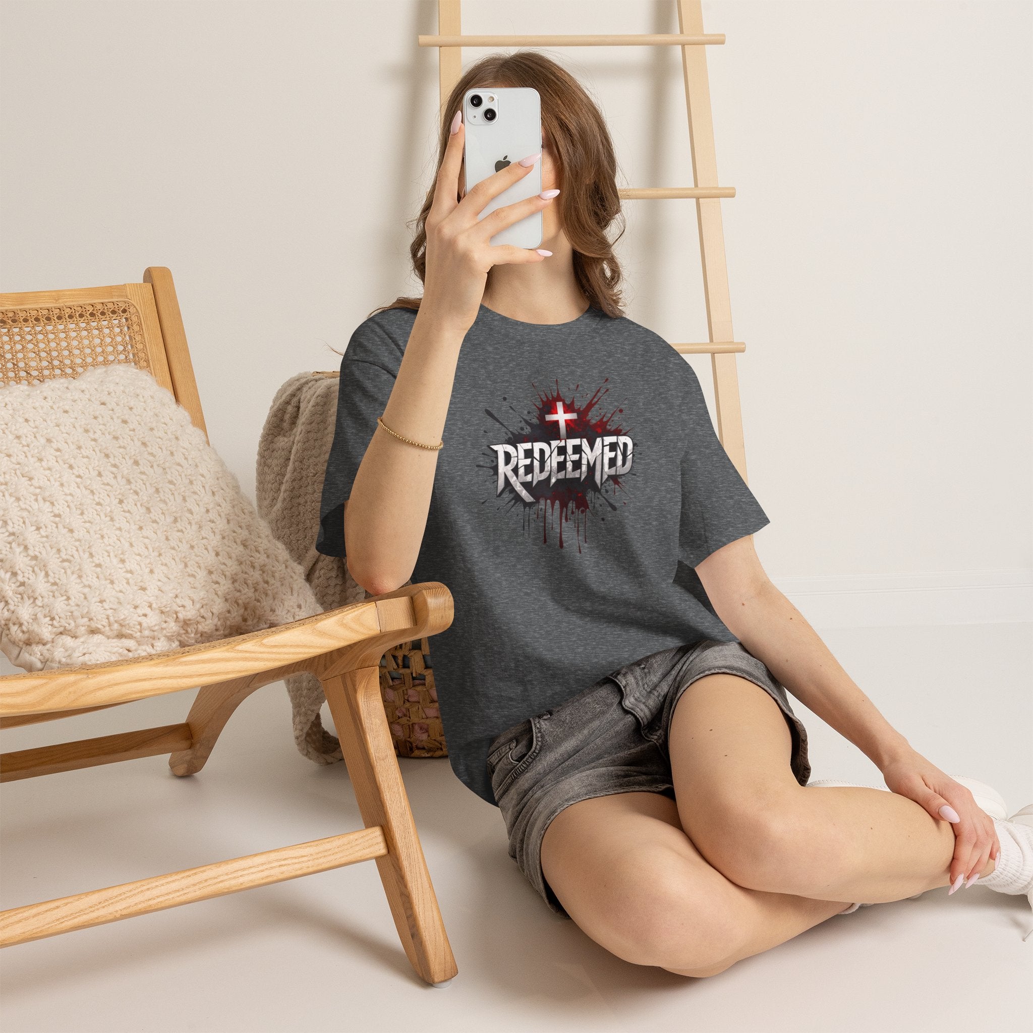 Redeemed Cross T-Shirt — Christian Faith Graphic Tee