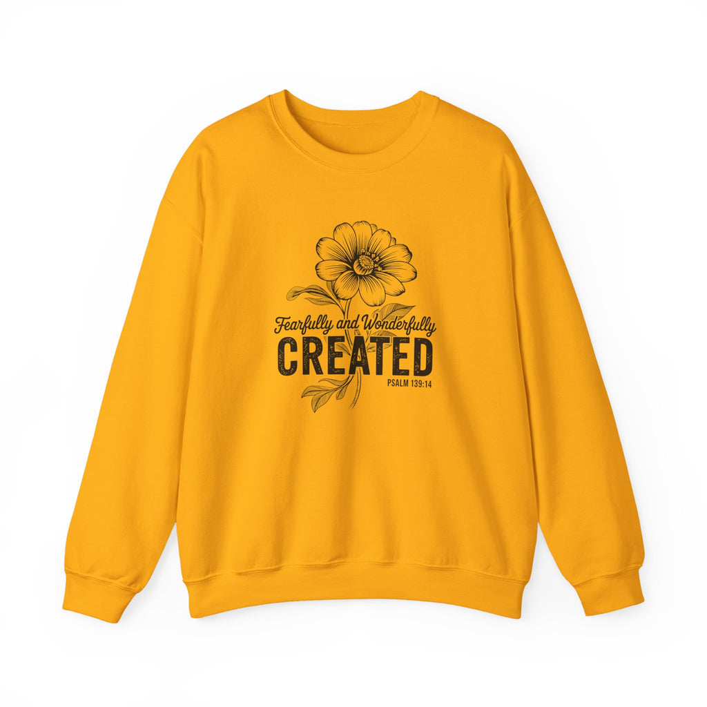 Fearfully and Wonderfully Created Psalm 139:14 Crewneck Sweatshirt