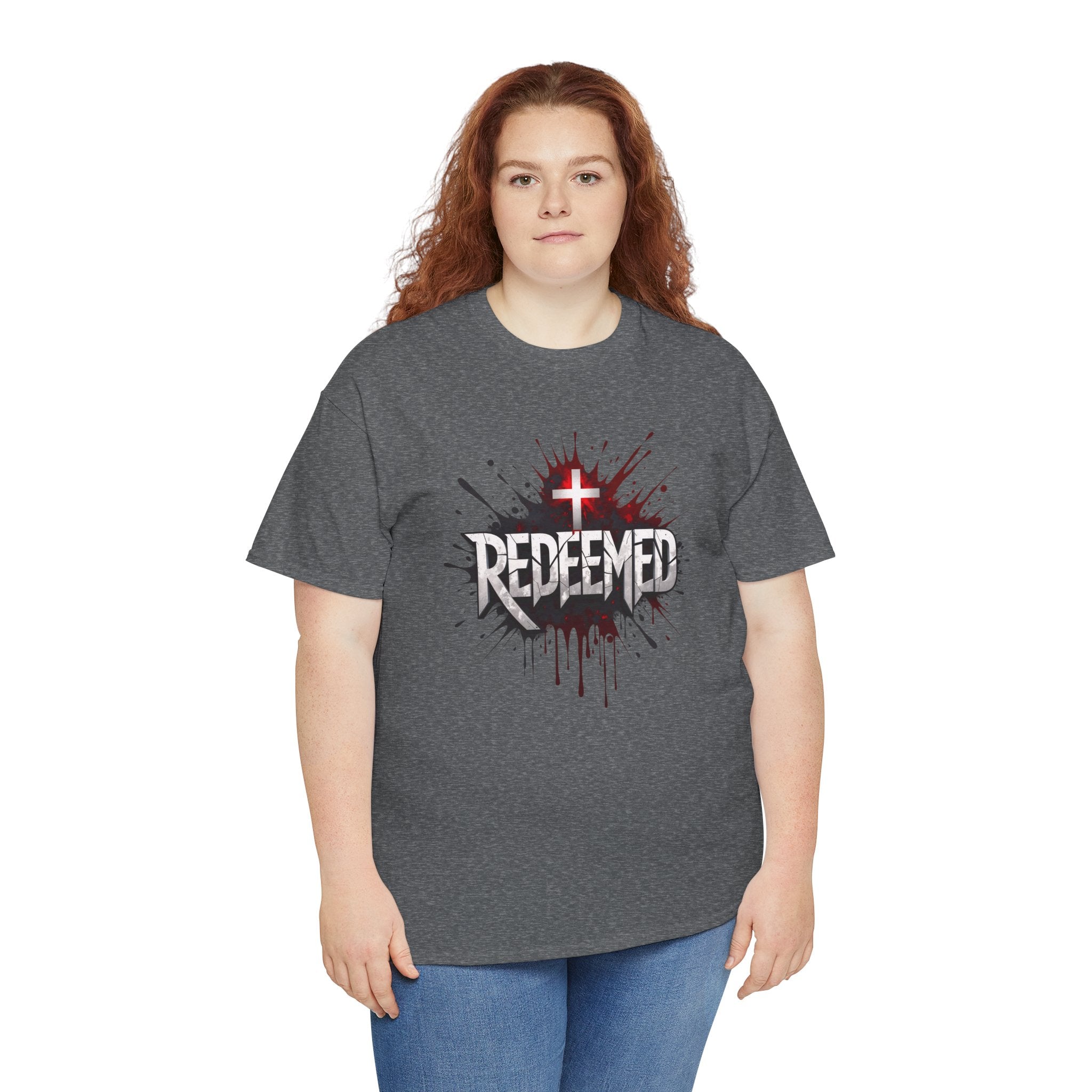 Redeemed Cross T-Shirt — Christian Faith Graphic Tee