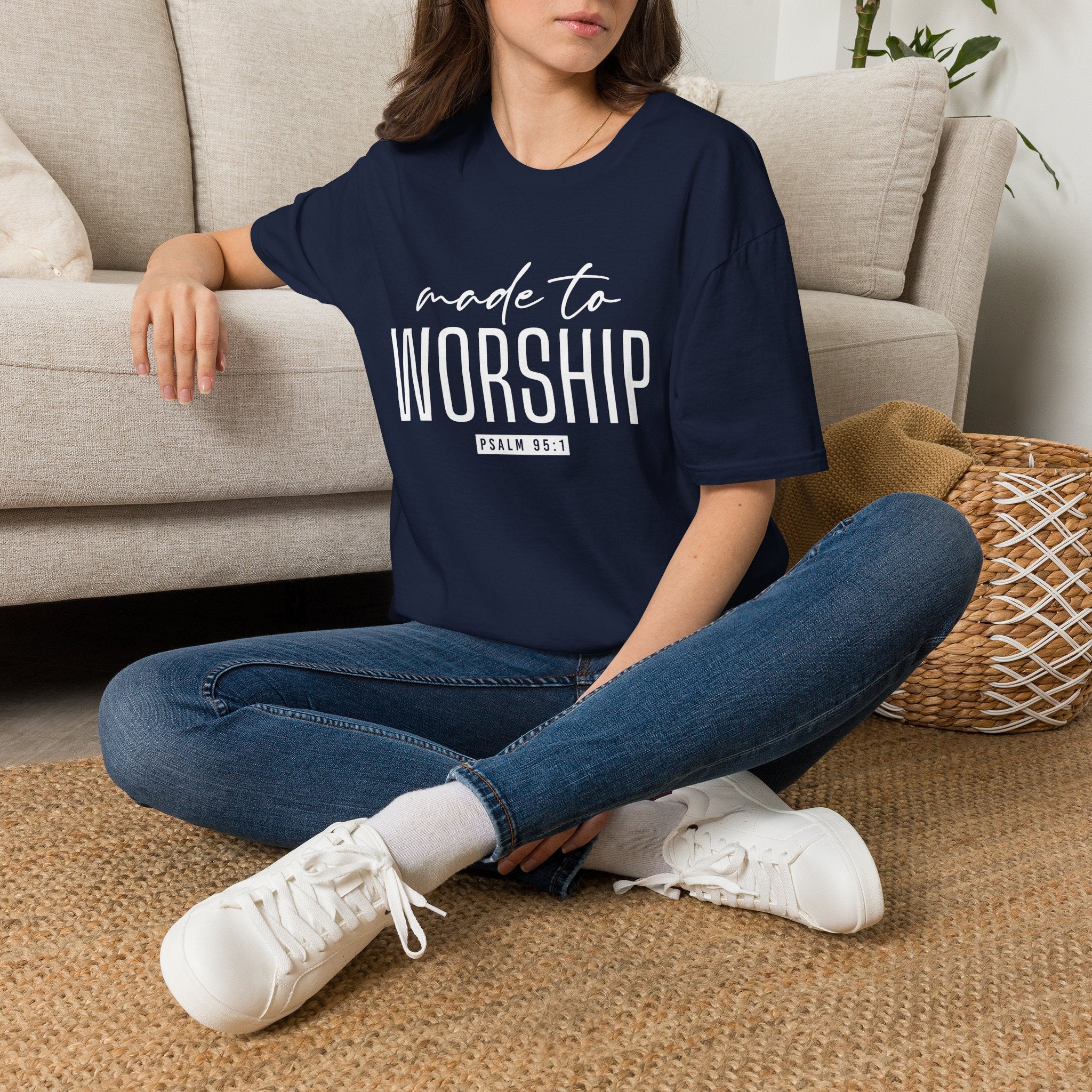 Made to Worship T-Shirt (Psalm 95:1)