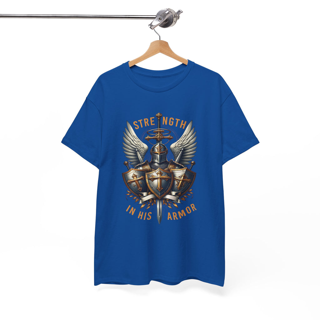 Strength in His Armor Christian Tee