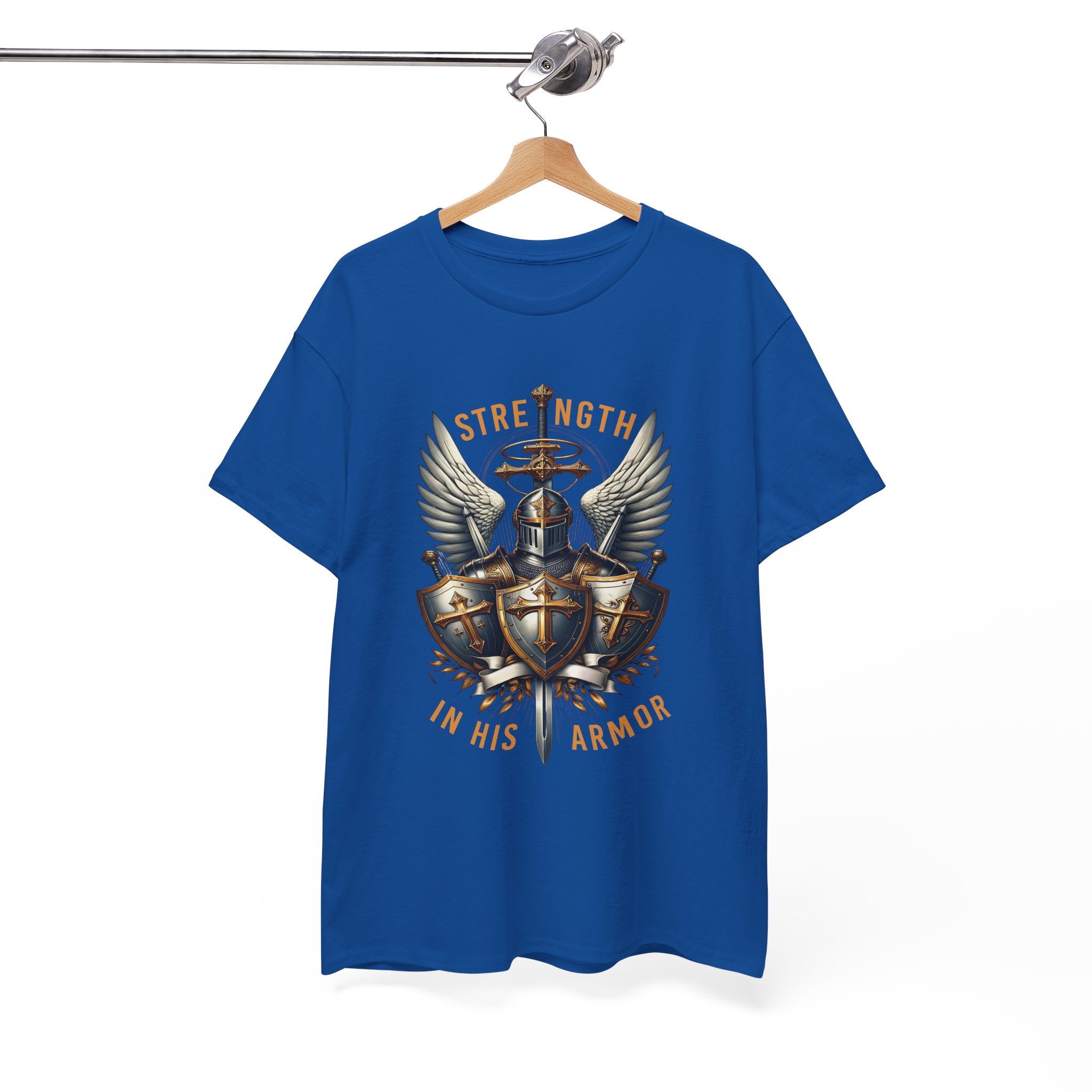 Strength in His Armor Christian Tee