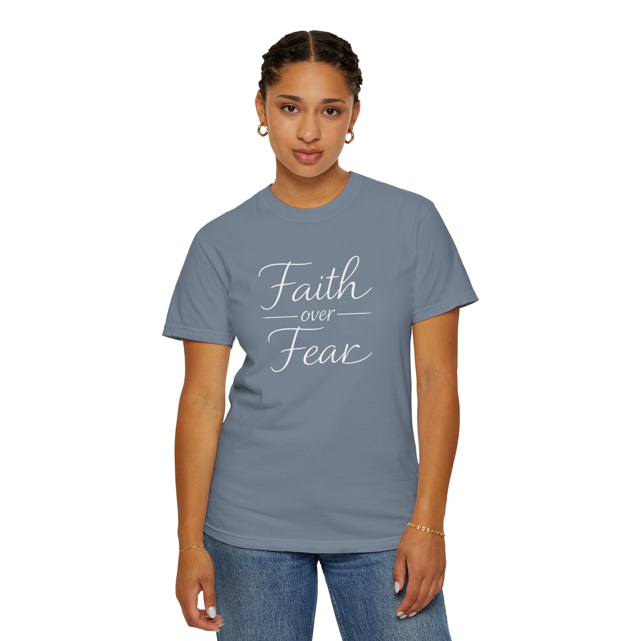 Faith Over Fear T-shirt | Inspirational Christian Scripture Tee