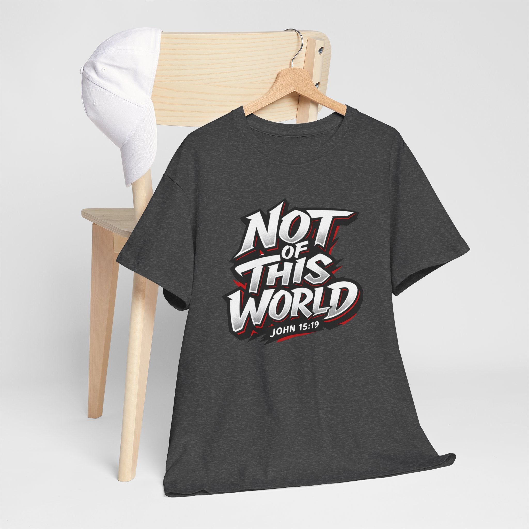 Not of This World T-Shirt | Christian Scripture John 15:19 Tee