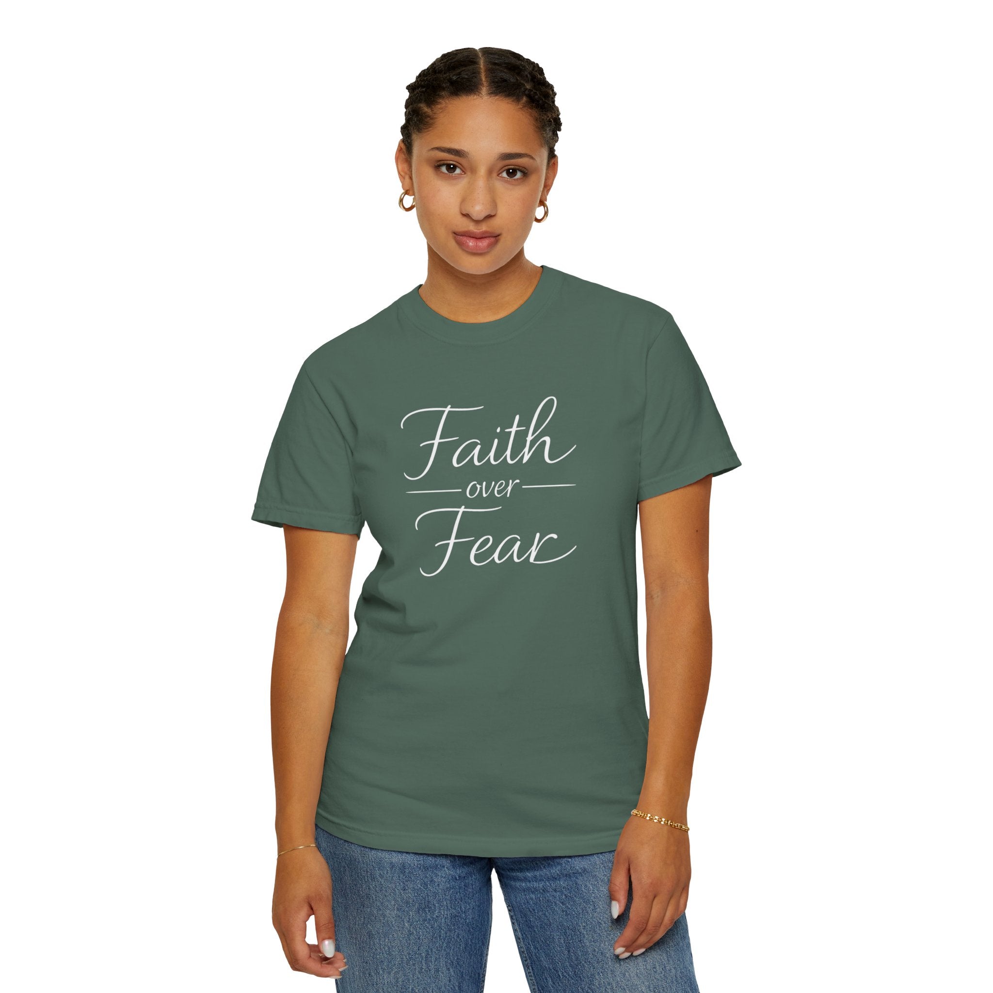 Faith Over Fear T-shirt | Inspirational Christian Scripture Tee