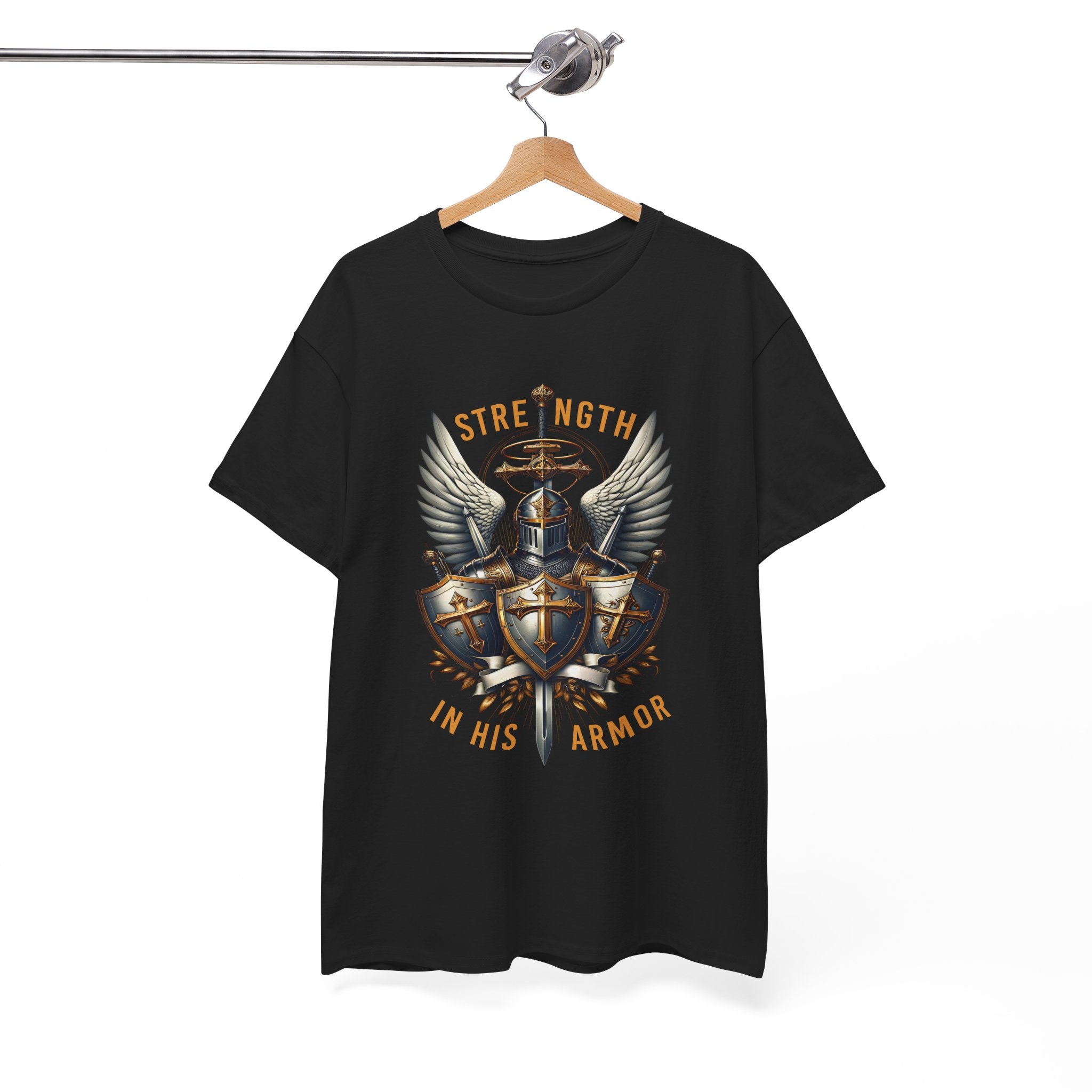 Strength in His Armor Christian Tee