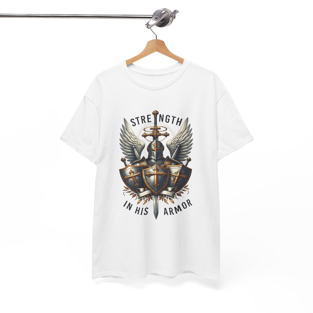Strength in His Armor Christian Tee