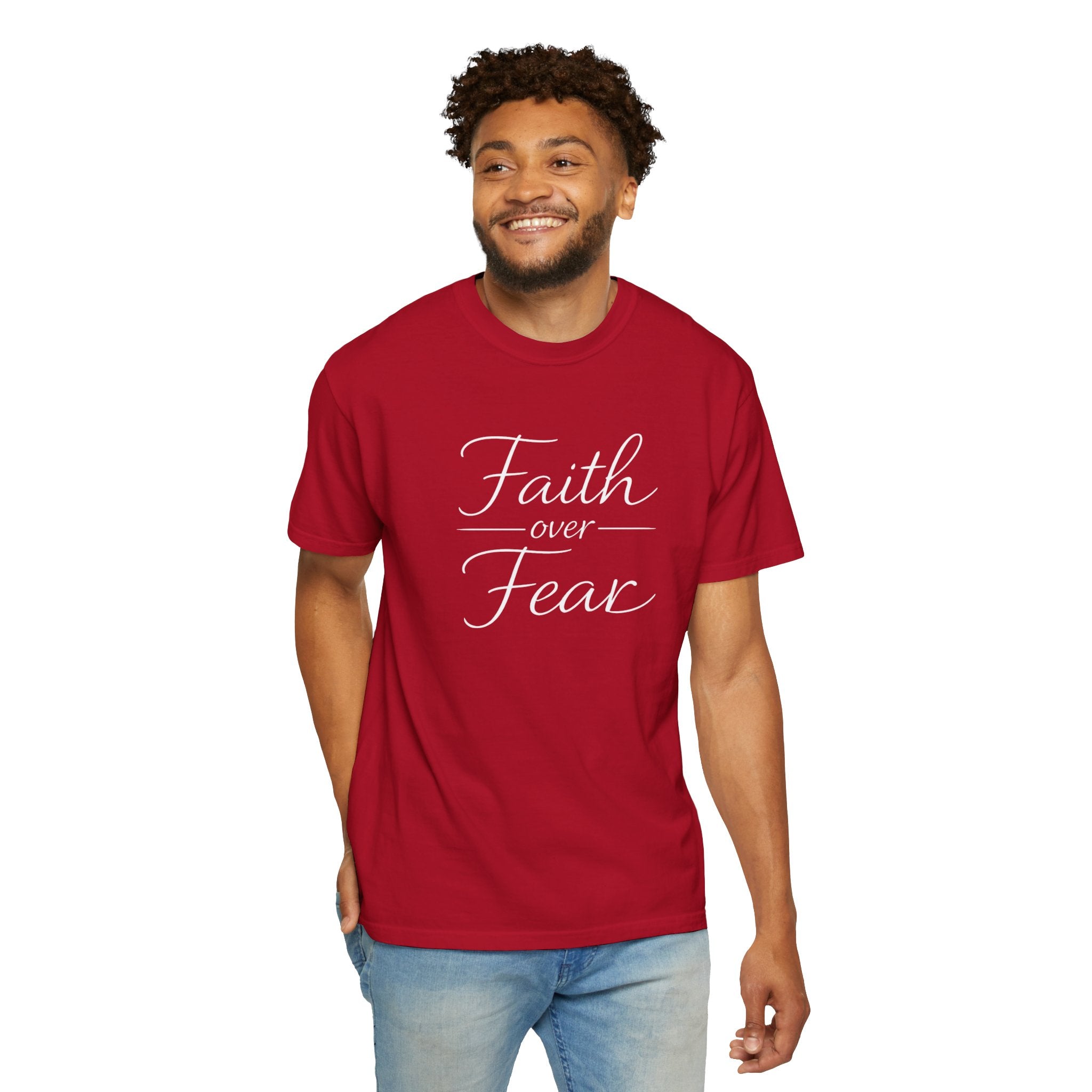 Faith Over Fear T-shirt | Inspirational Christian Scripture Tee