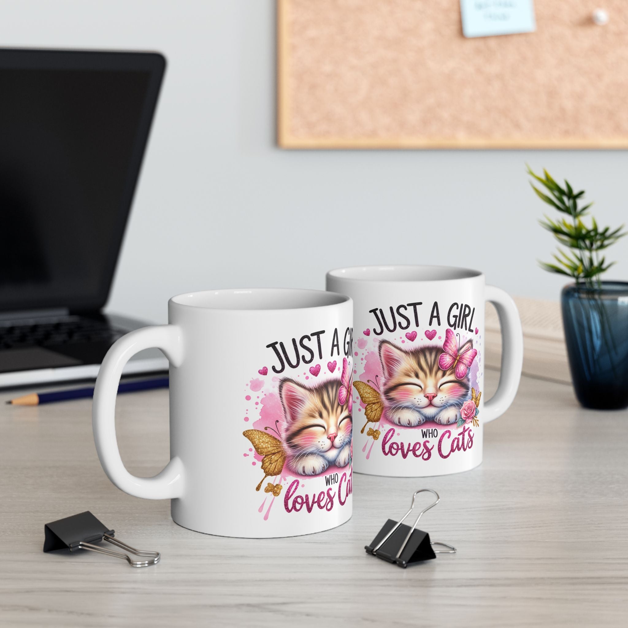 Just a Girl Who Loves Cats Ceramic Mug 11oz
